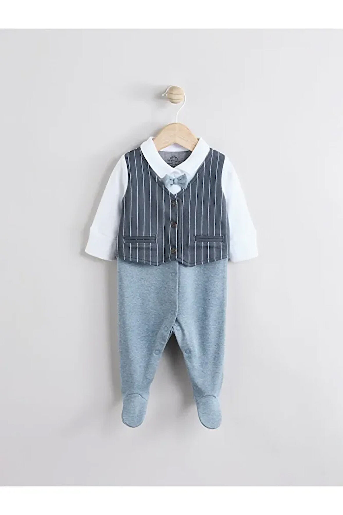 % 100 Pamuklu Premium Mavi Lacivert Smokin Tulum