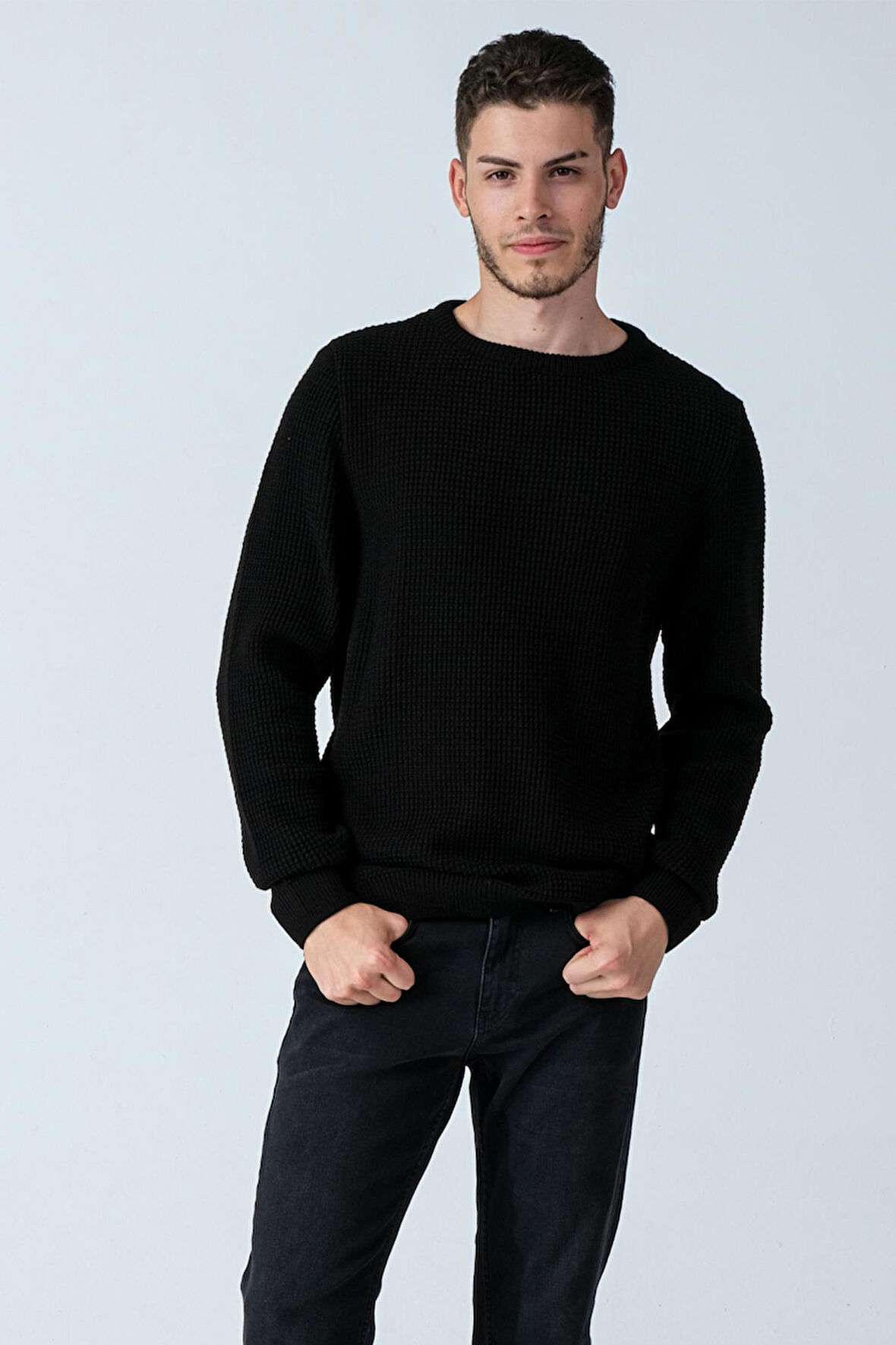 ALEXANDERGARDI BİSİKLET YAKA TRİKO KAZAK (E20-18825)