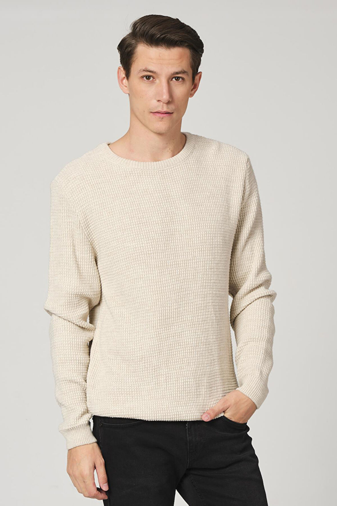 ALEXANDERGARDI BİSİKLET YAKA TRİKO KAZAK (E20-18825)