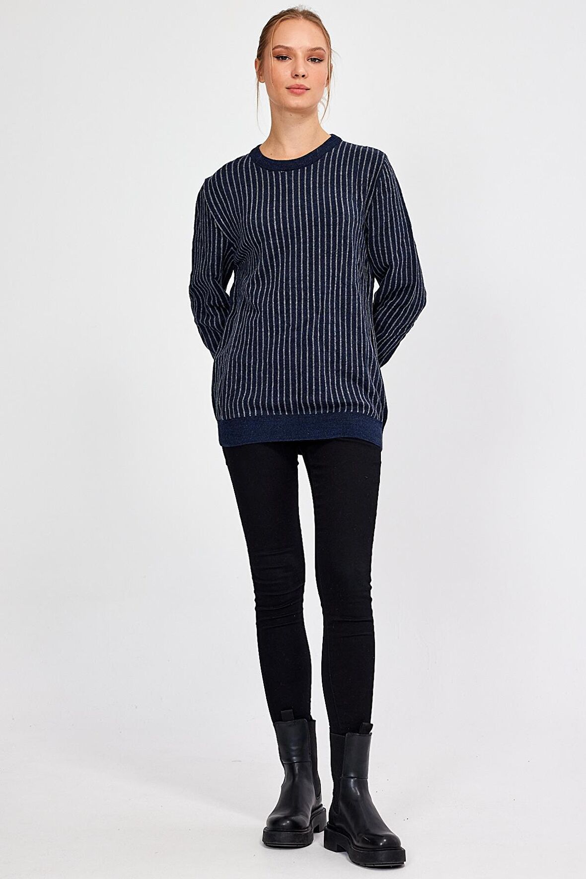 ALEXANDERGARDI ÇİZGİLİ SALAŞ TRİKO KAZAK (E21-EZEE02)