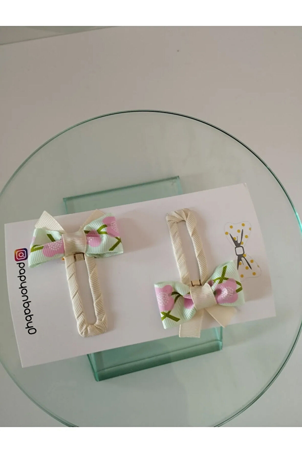 Fiyonk Çıt Çıt Toka - Kırık Beyaz - Organik & El Yapımı