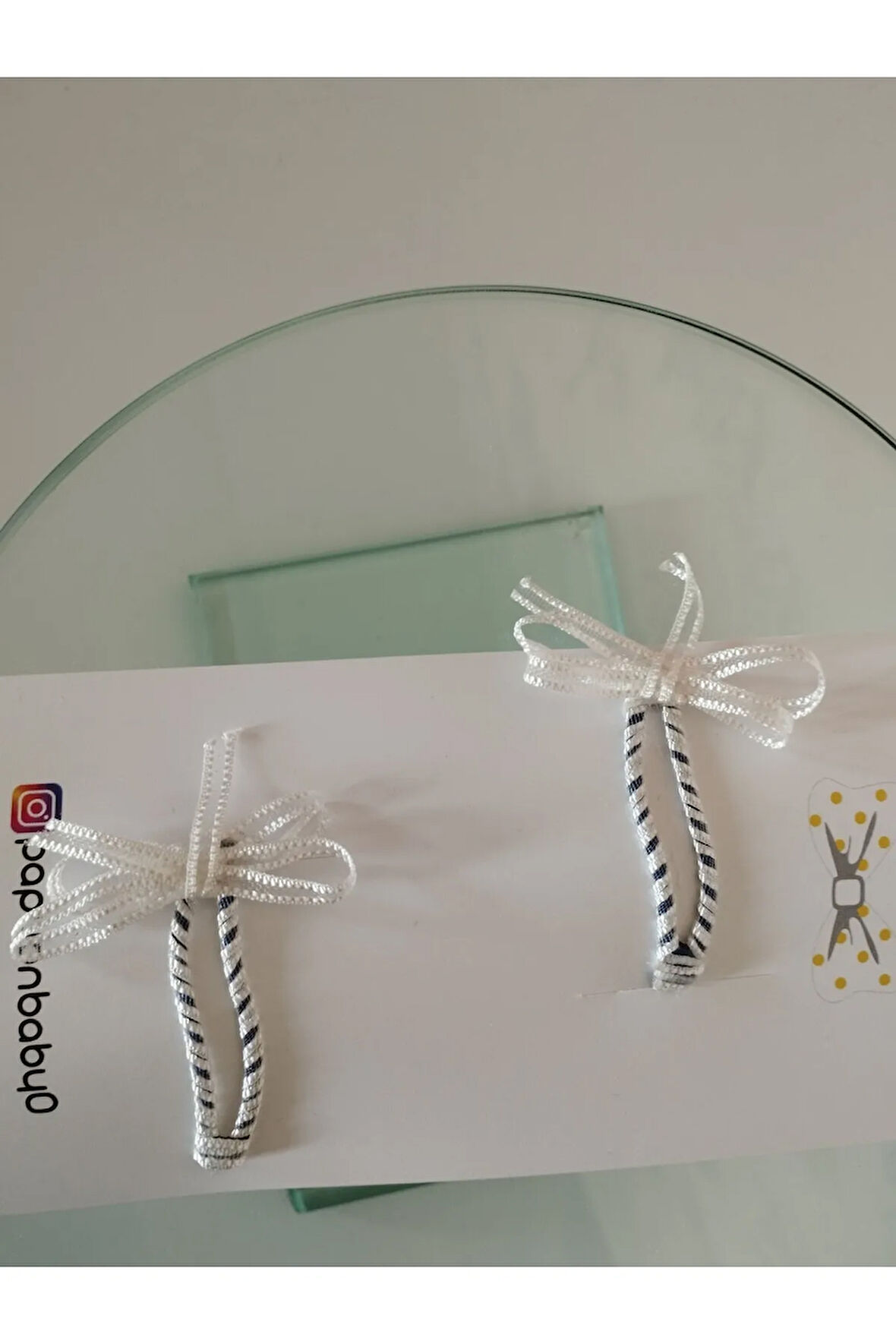 Fiyonk Çıt Çıt Toka - Beyaz - Organik & El Yapımı