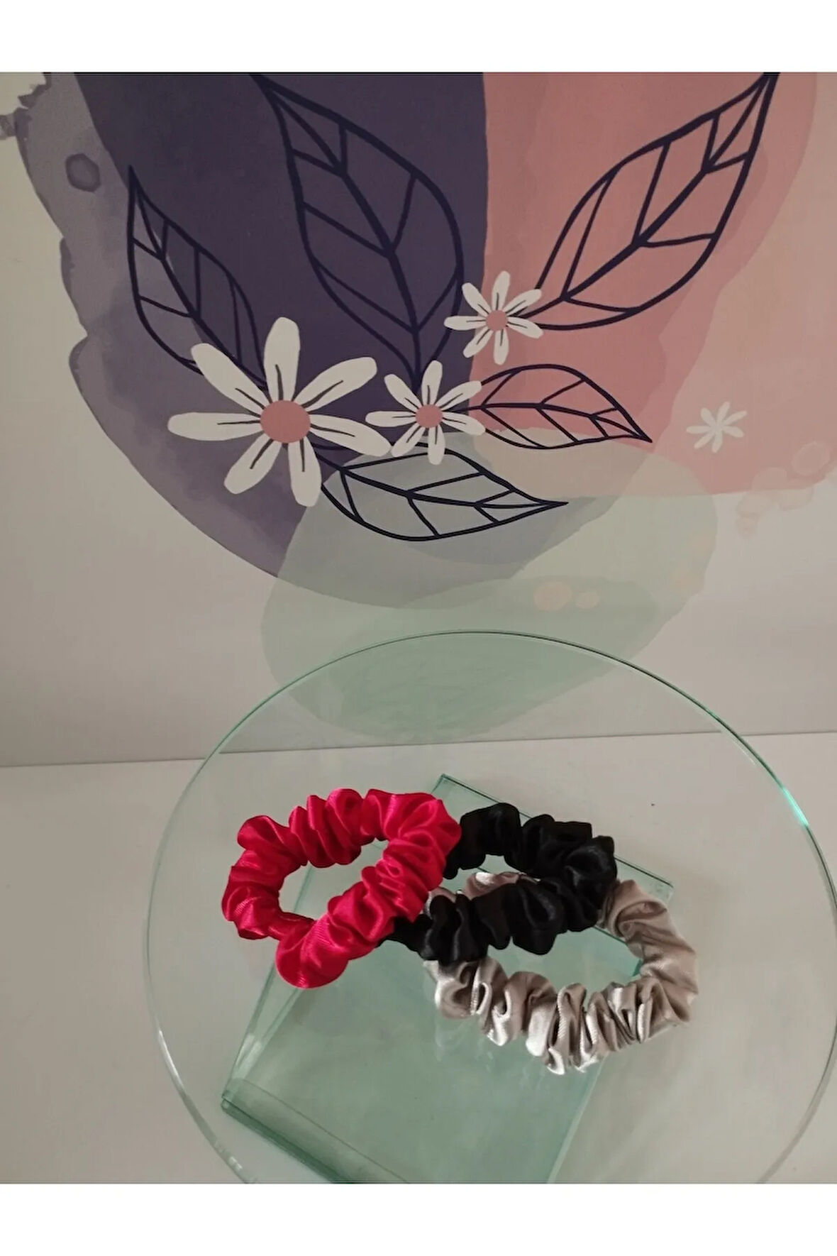 3'lü Set Toka (Siyah - Kırmızı - Gri) - Organik & El Yapımı