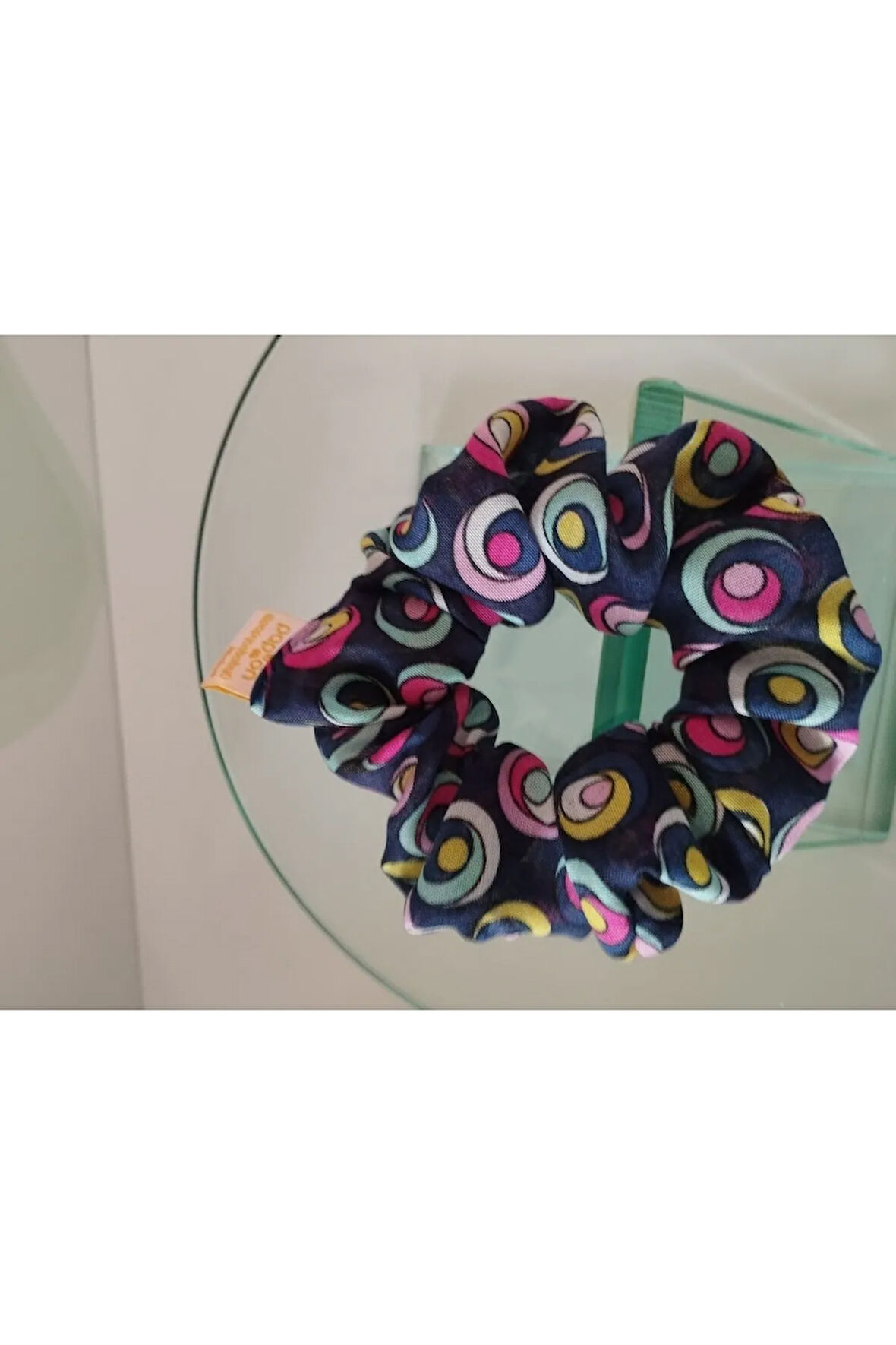 Karışık Desenli Toka - Lacivert - Organik & El Yapımı