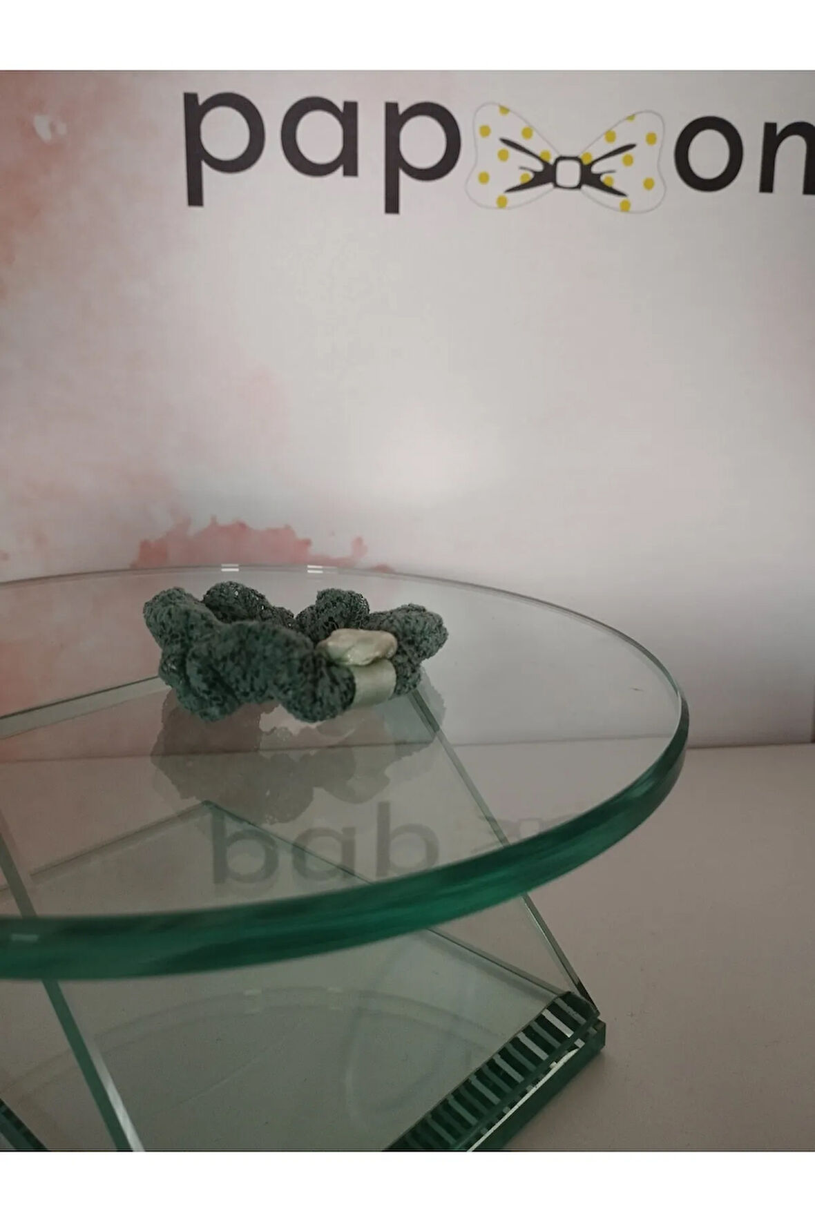 Örgü Toka - Yeşil - Organik & El Yapımı