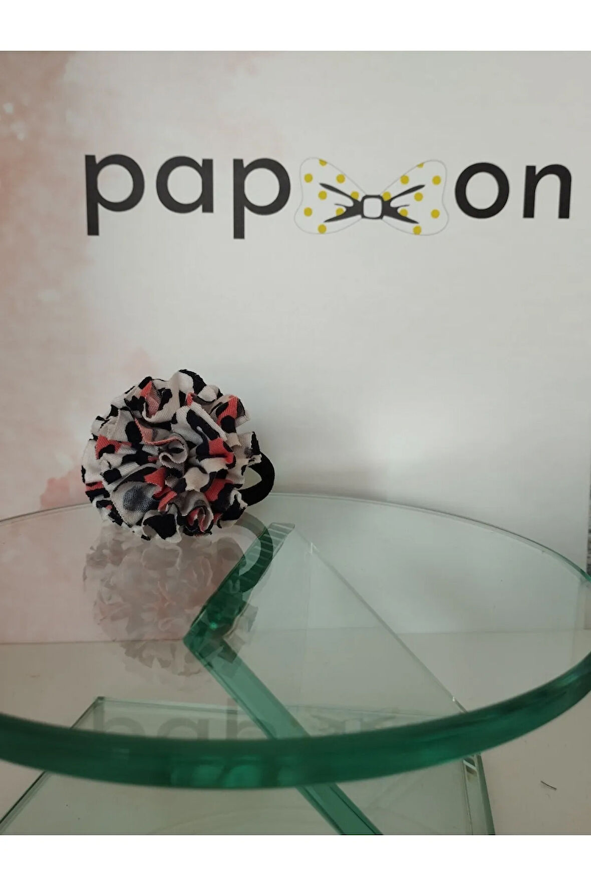 Ponpon Toka - Siyah - Organik & El Yapımı