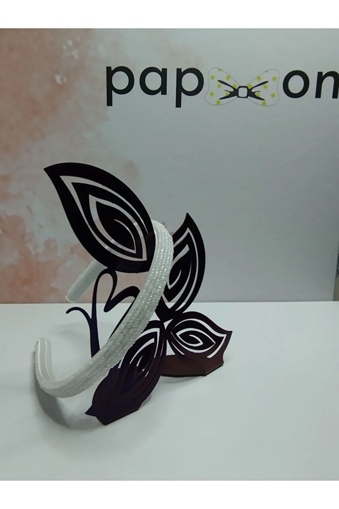 Simli Taç - Beyaz - Organik & El Yapımı