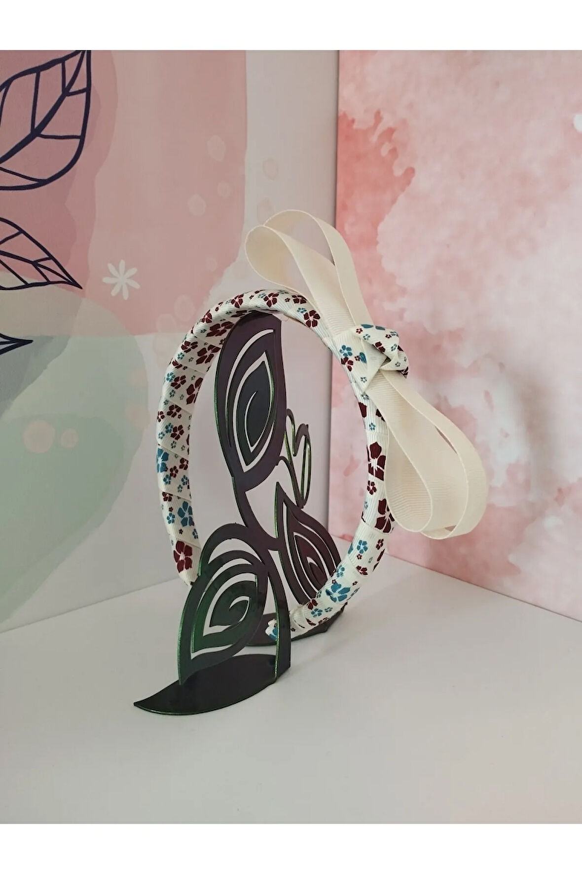 Fiyonk Taç - Krem - Organik & El Yapımı