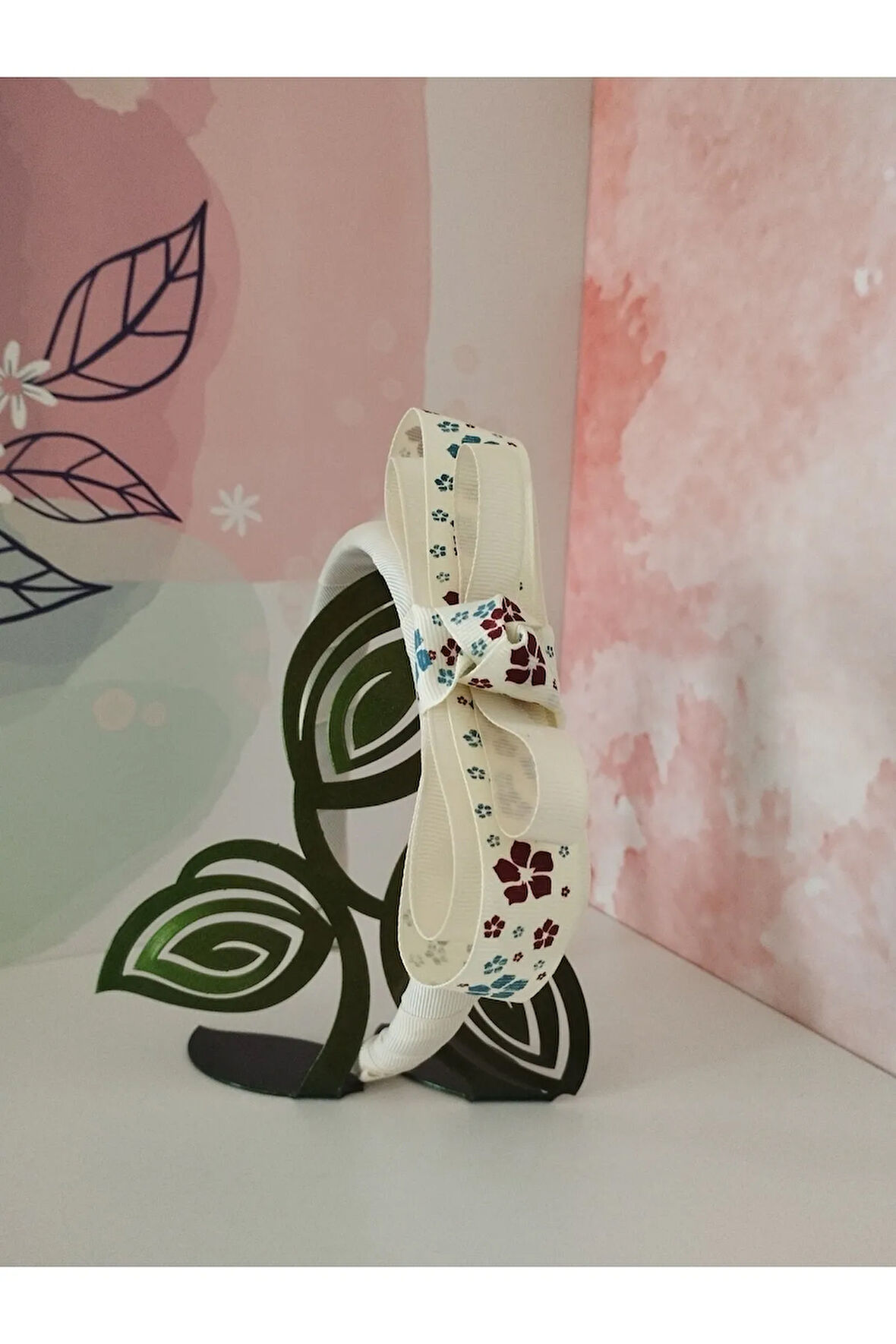 Fiyonk Taç - Krem - Organik & El Yapımı