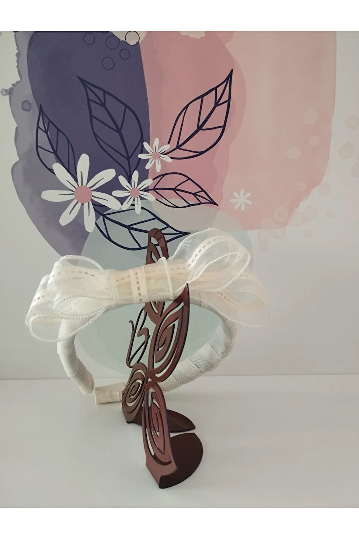 Fiyonk Tül Taç - Kırık Beyaz - Organik & El Yapımı