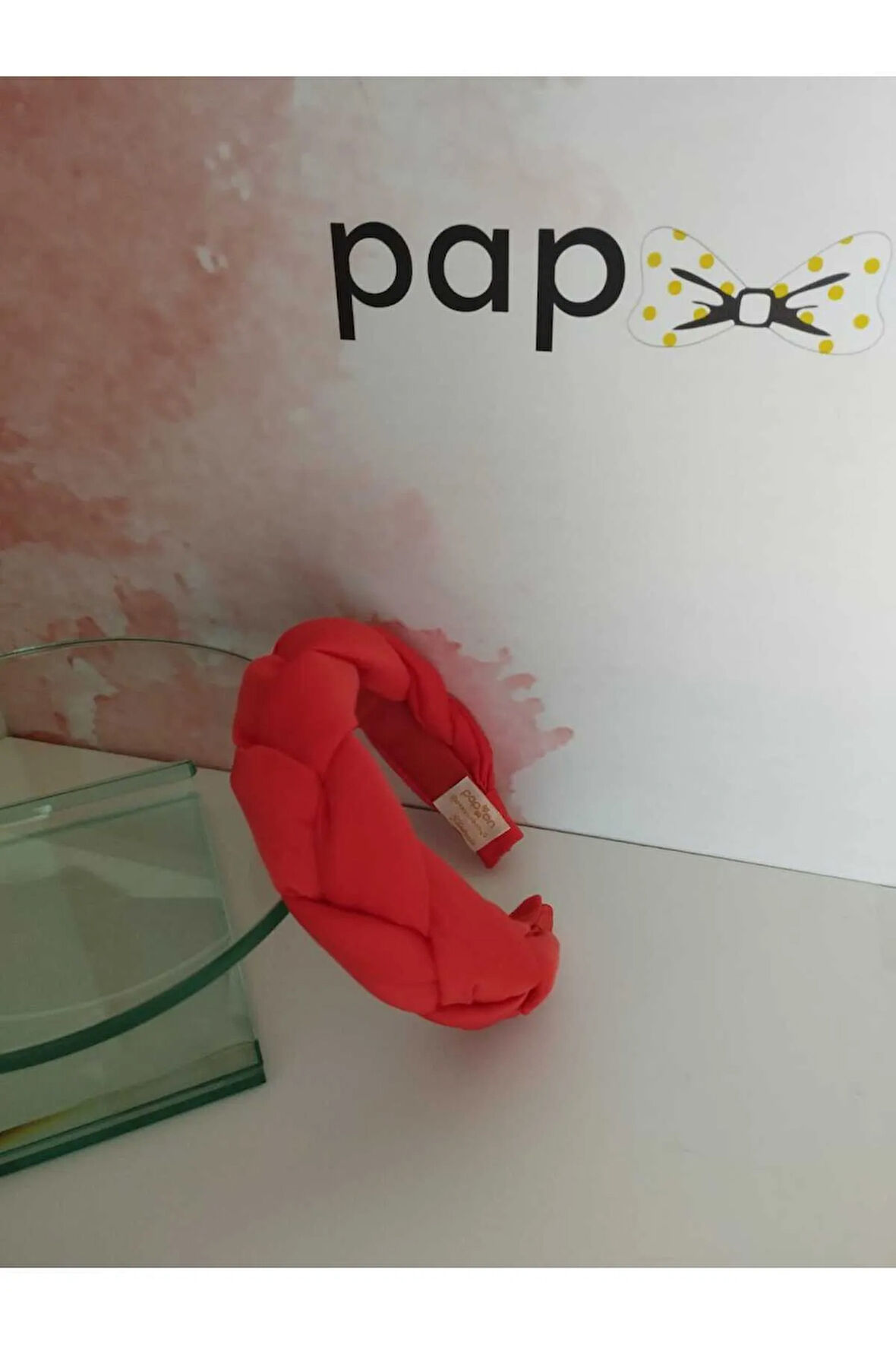 Saten Örgü Taç - Turuncu - Organik & El Yapımı