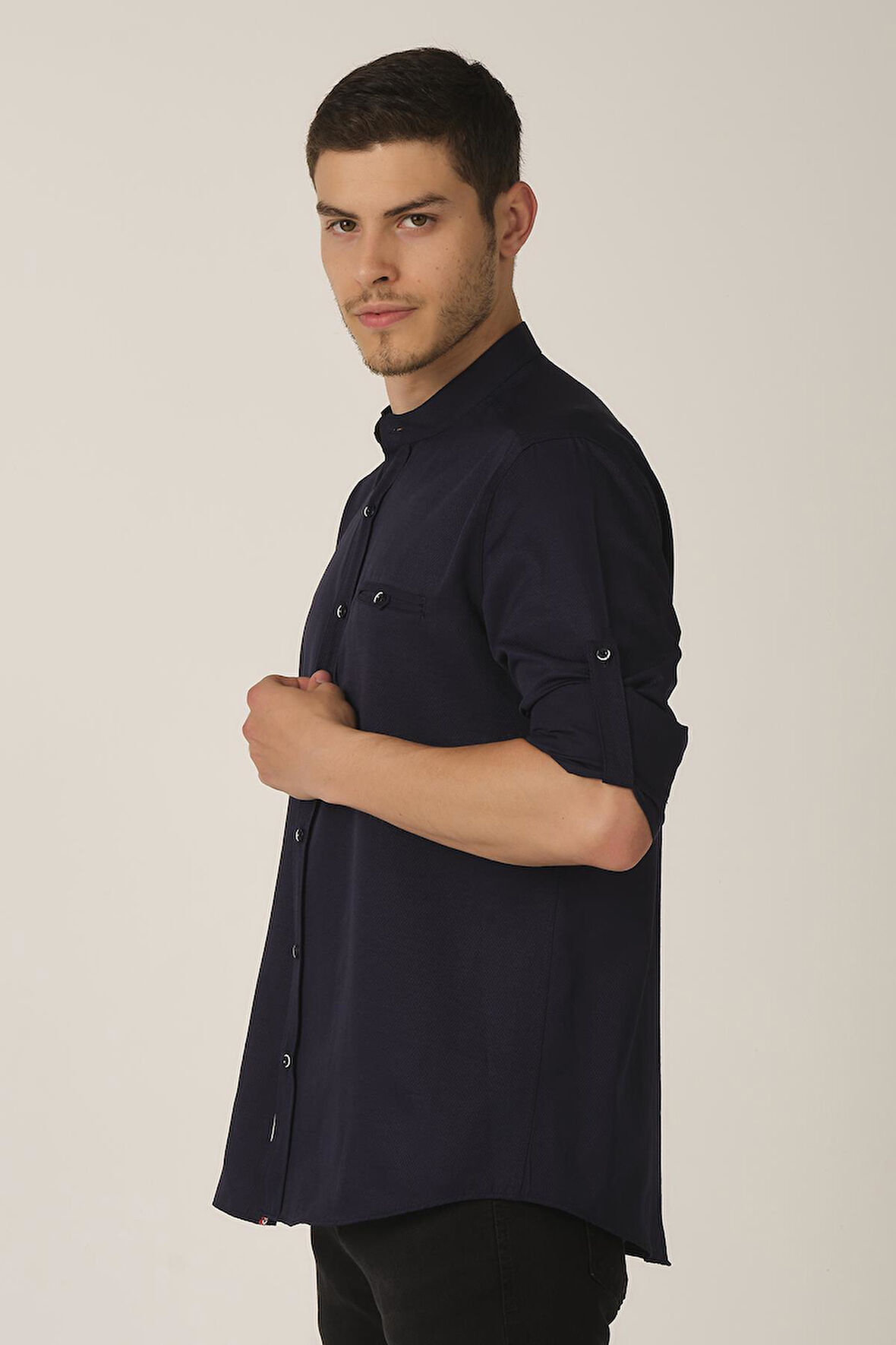 ALEXANDERGARDI KATLANABİLİR KOL REGULAR FİT GÖMLEK (E21-32505)