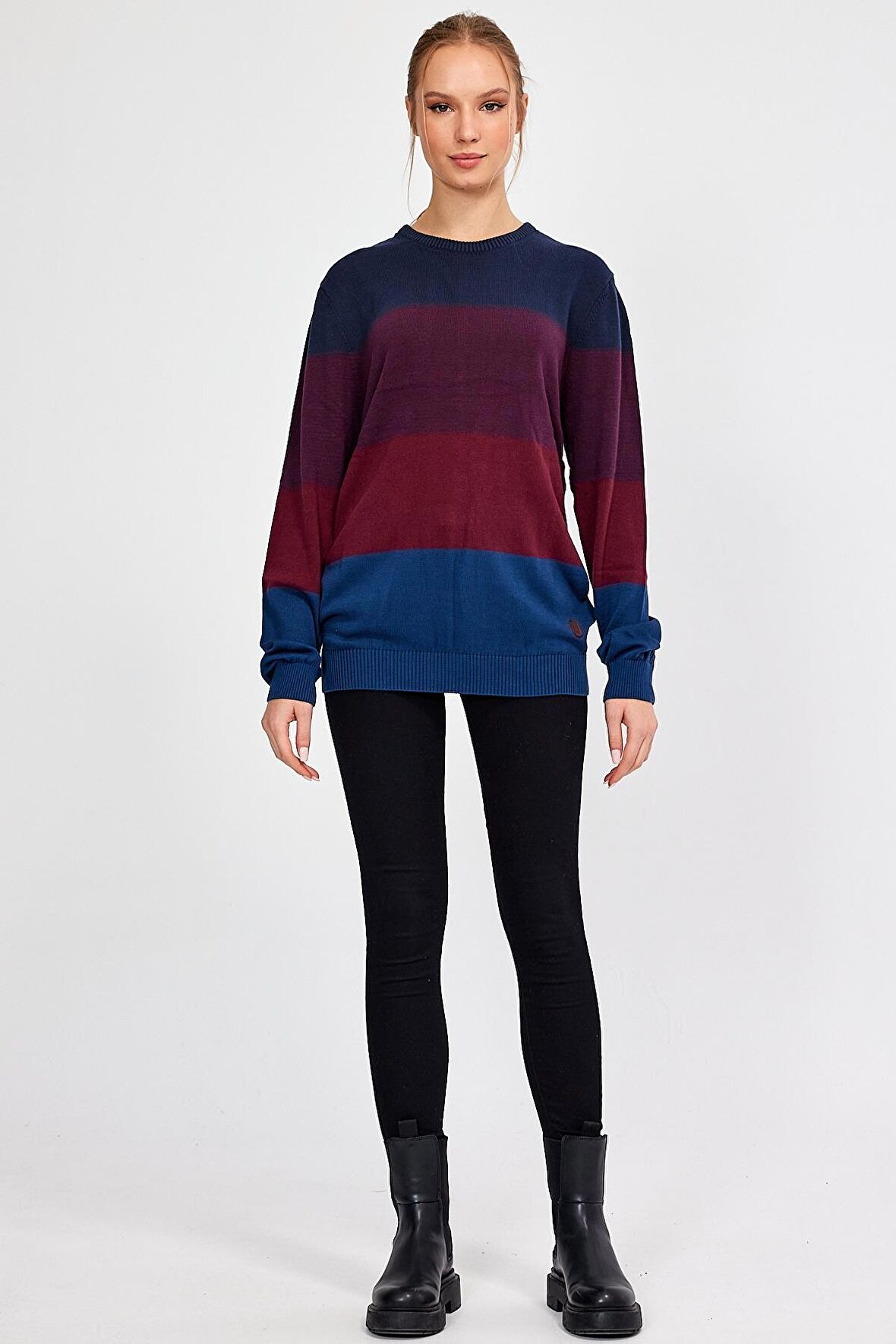 ALEXANDERGARDI ÇİZGİLİ SALAŞ TRİKO KAZAK (E21-510601)