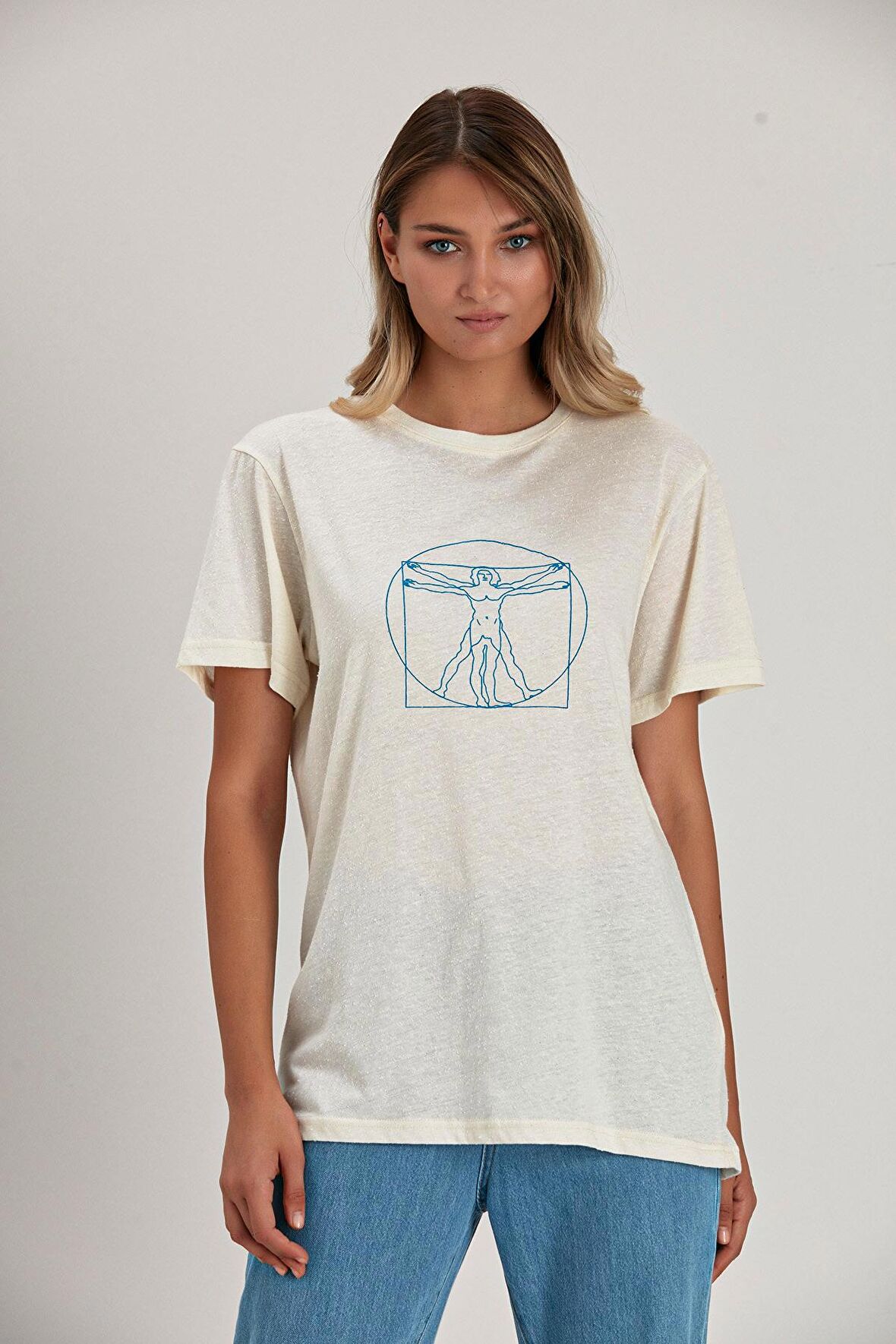 ALEXANDERGARDI BASKILI OVERSİZE T-SHİRT (E21-71902)