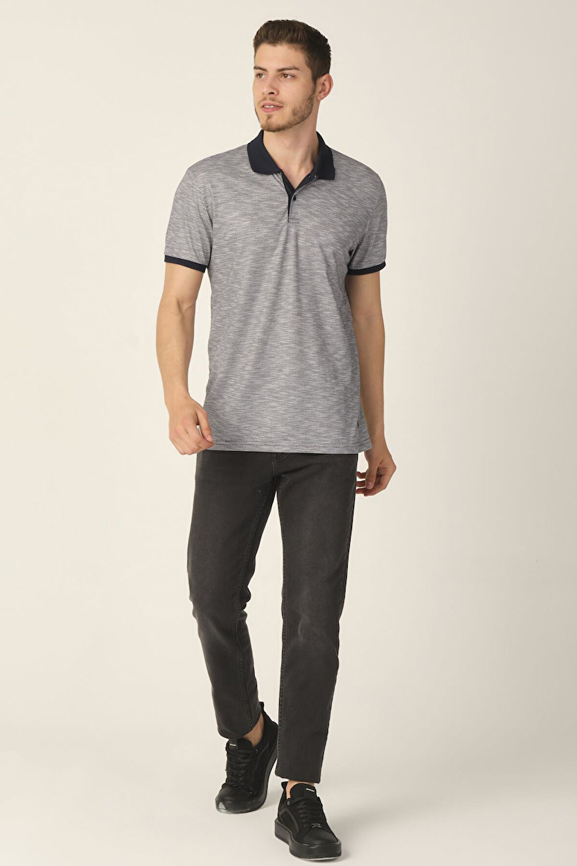 ALEXANDERGARDI JAKARLI POLO YAKA T-SHİRT (E21-8101)