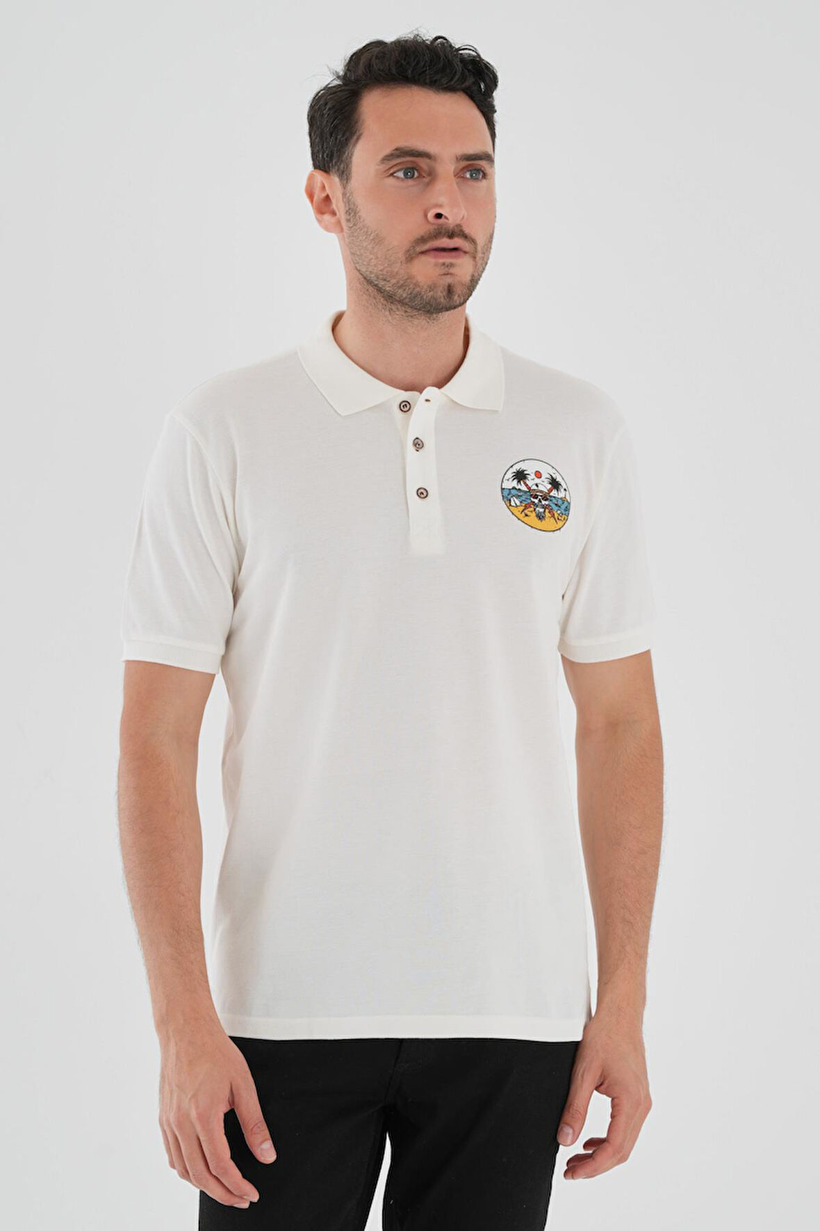 ALEXANDERGARDI BASKILI POLO YAKA T-SHİRT (E21-IGNPL01)