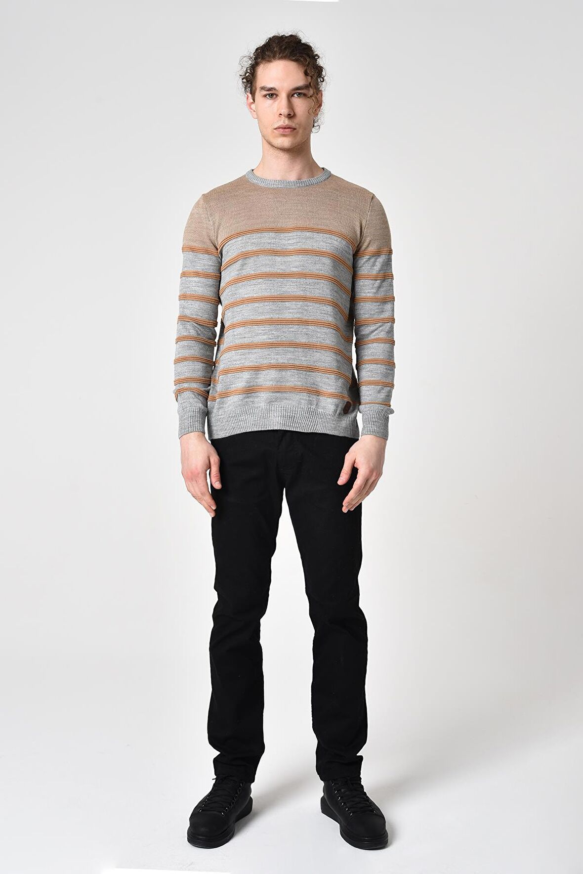 ALEXANDERGARDI ÇİZGİLİ KAZAK (E22-5702)