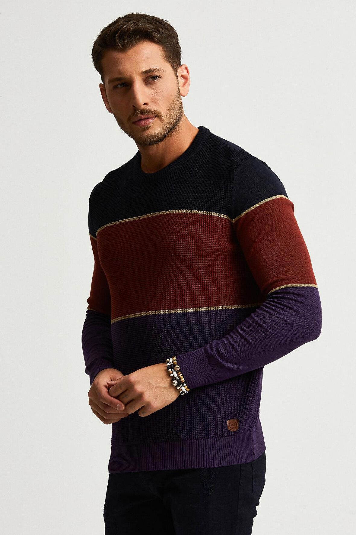 ALEXANDERGARDI RENK BLOKLU KAZAK (E22-5708)