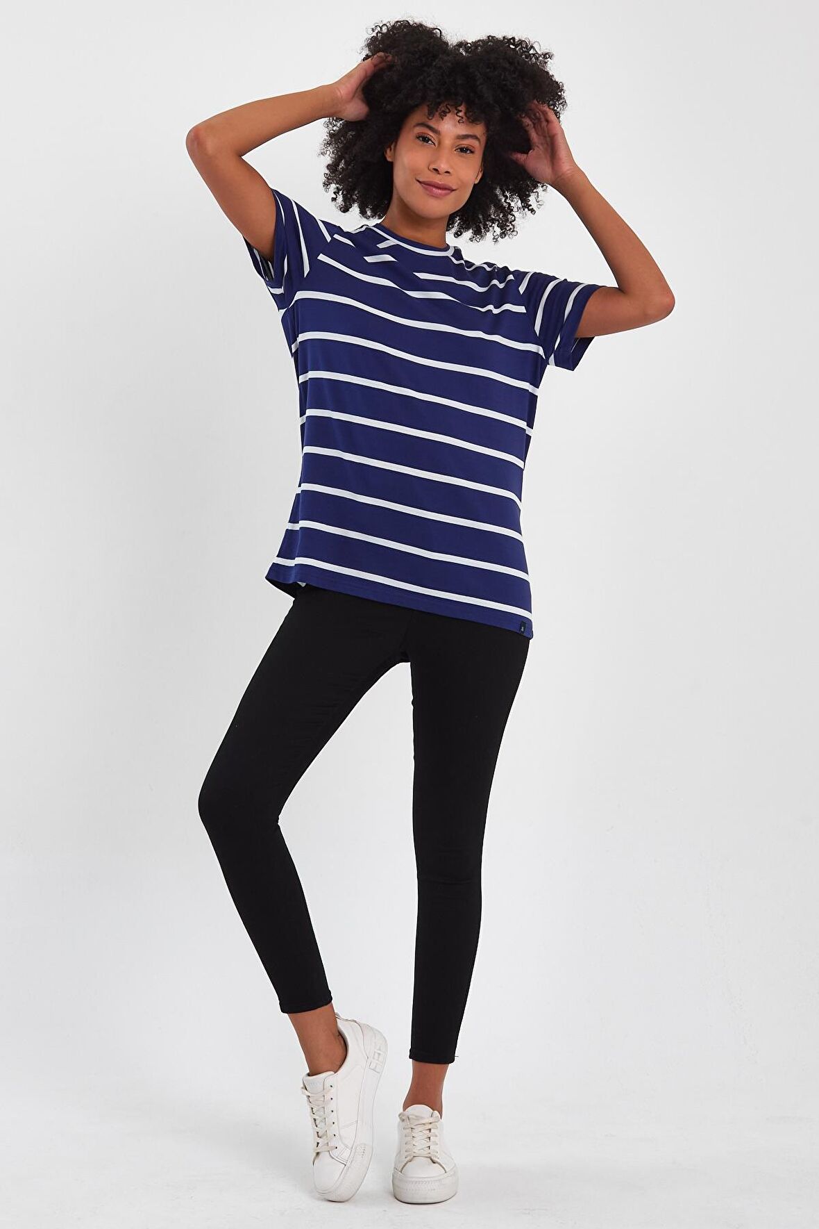 ALEXANDERGARDI ÇİZGİLİ COMFORT FİT T-SHİRT (E23-00148)