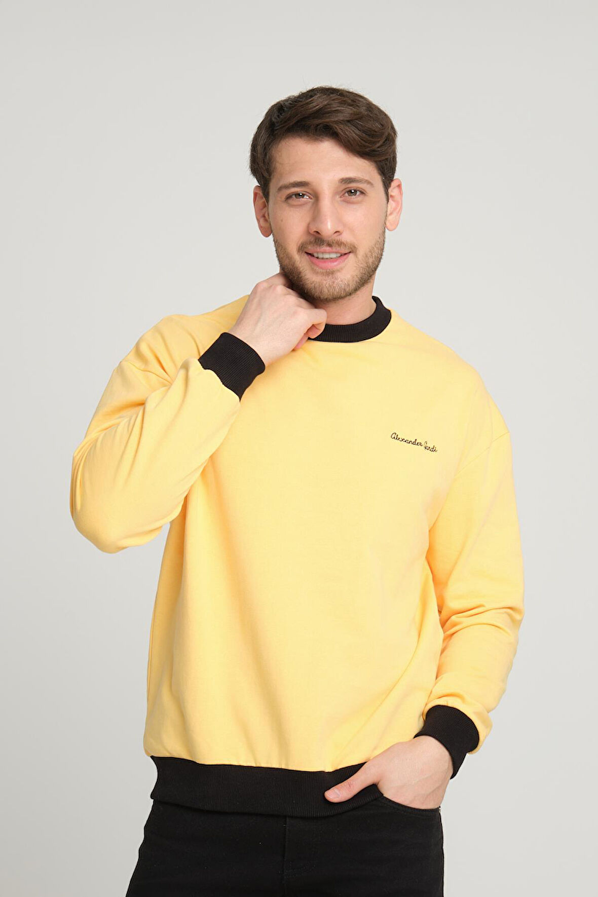 ALEXANDERGARDI BİSİKLET YAKA SWEATHIRT (E23-0020)