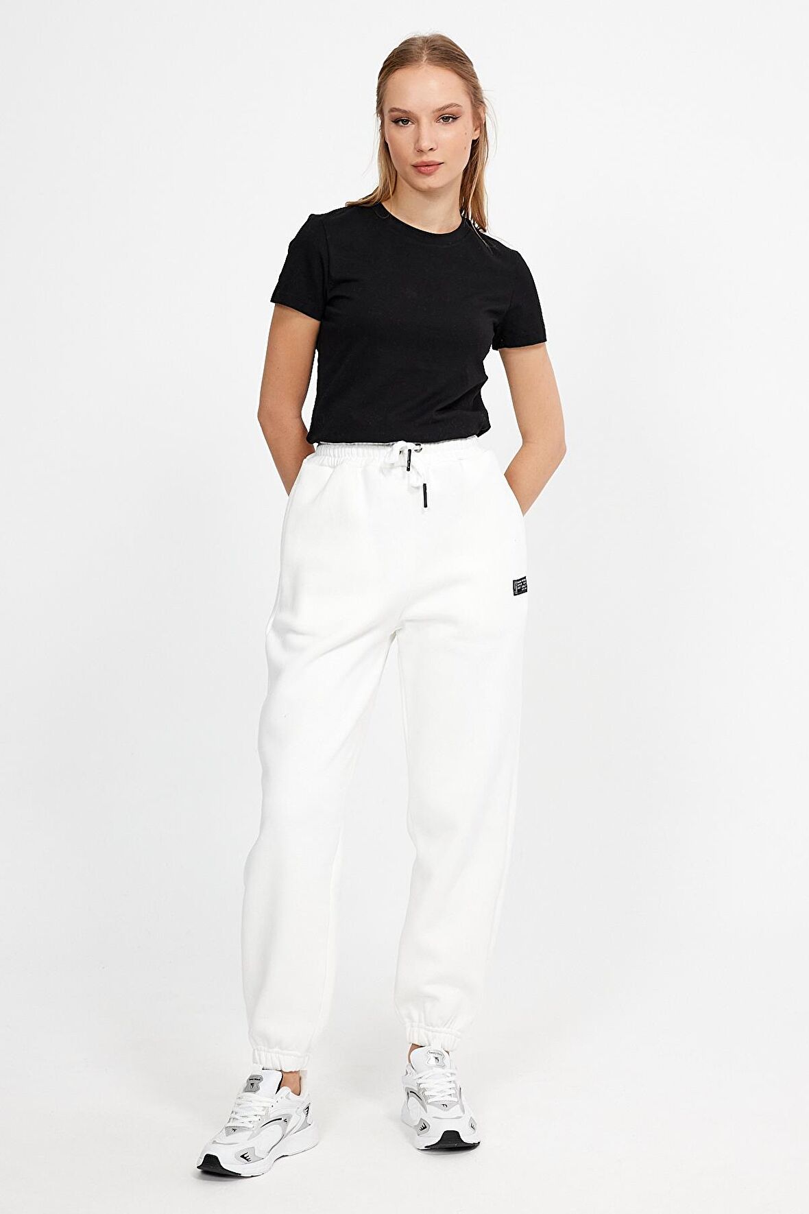 ALEXANDERGARDI ŞARDONLU GENİŞ KALIPLI JOGGER EŞOFMAN ALTI (B23-0029)