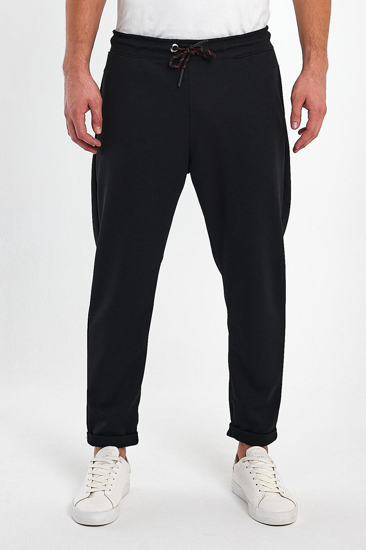 ALEXANDERGARDI BELİ LASTİKLİ BAĞCIKLI DUBLE PAÇA PANTOLON (E23-50902)