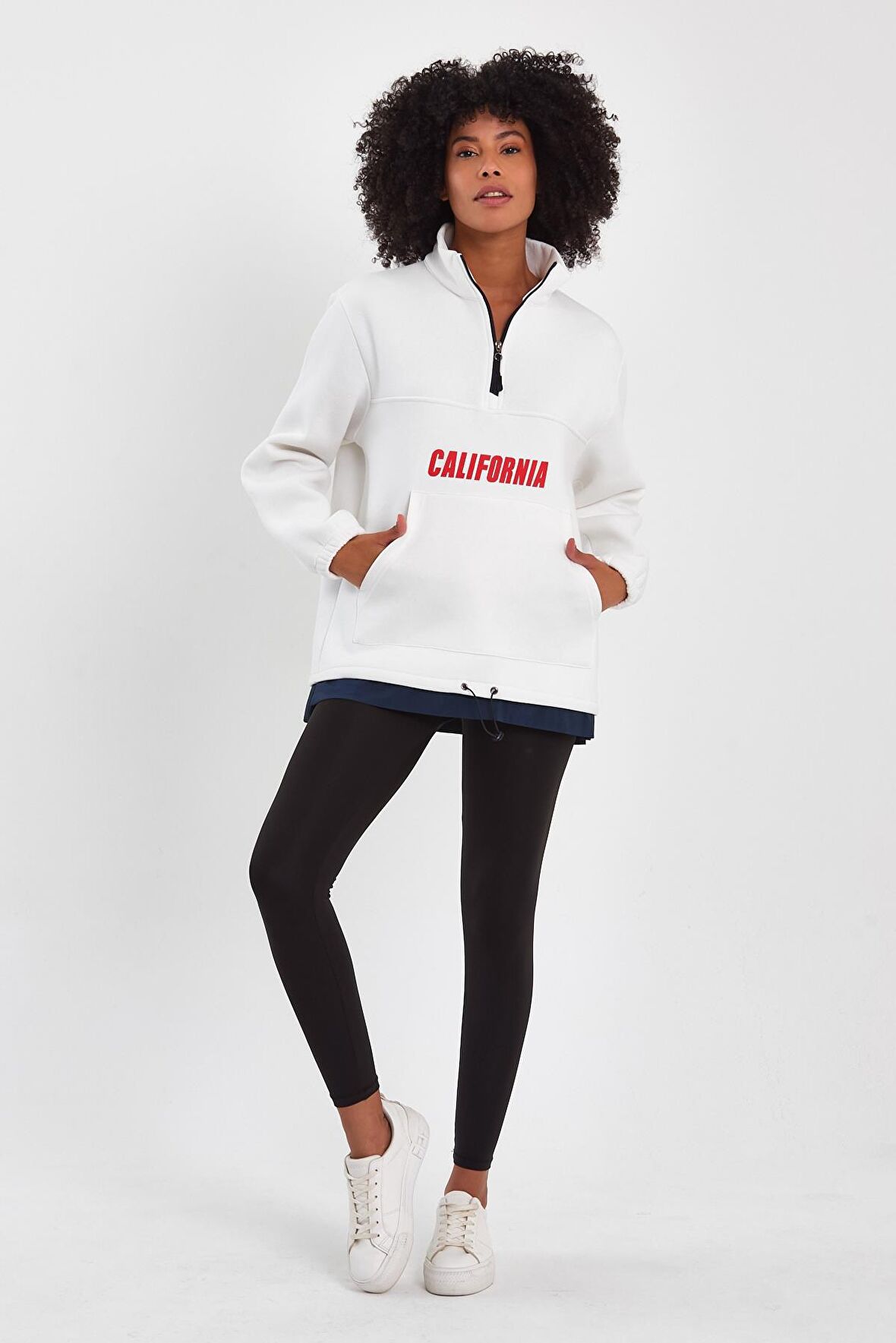 ALEXANDERGARDI GARNİLİ BASKILI OVERSİZE SWEATSHİRT (E23-61903)