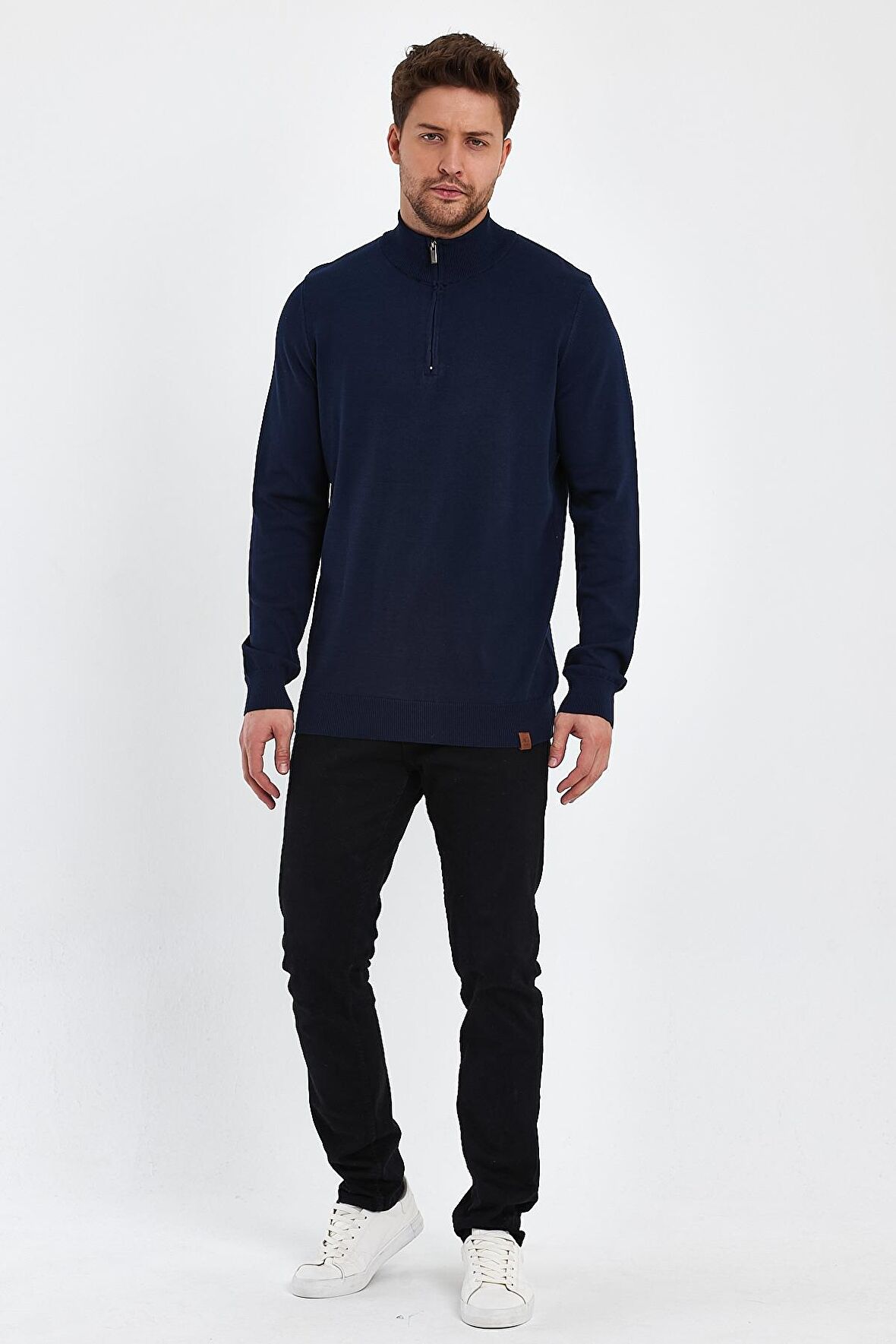 ALEXANDERGARDI YARIM BALIKÇI FERMUARLI YAKA KAZAK (E23-6701)