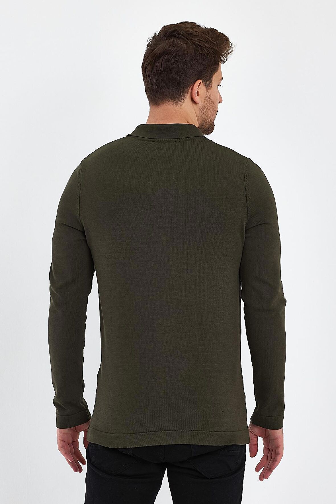 ALEXANDERGARDI FERMUARLI POLO YAKA KAZAK (E23-6702)