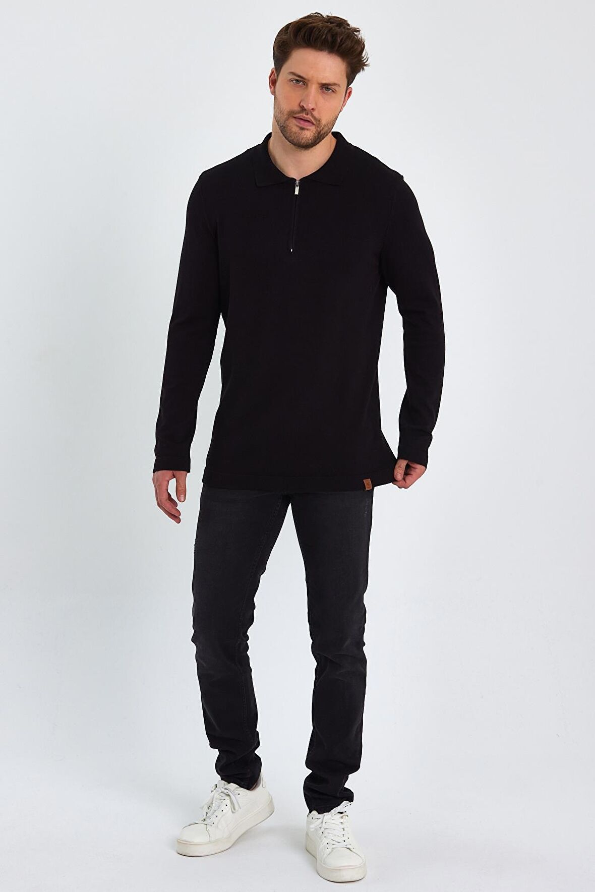 ALEXANDERGARDI FERMUARLI POLO YAKA KAZAK (E23-6702)