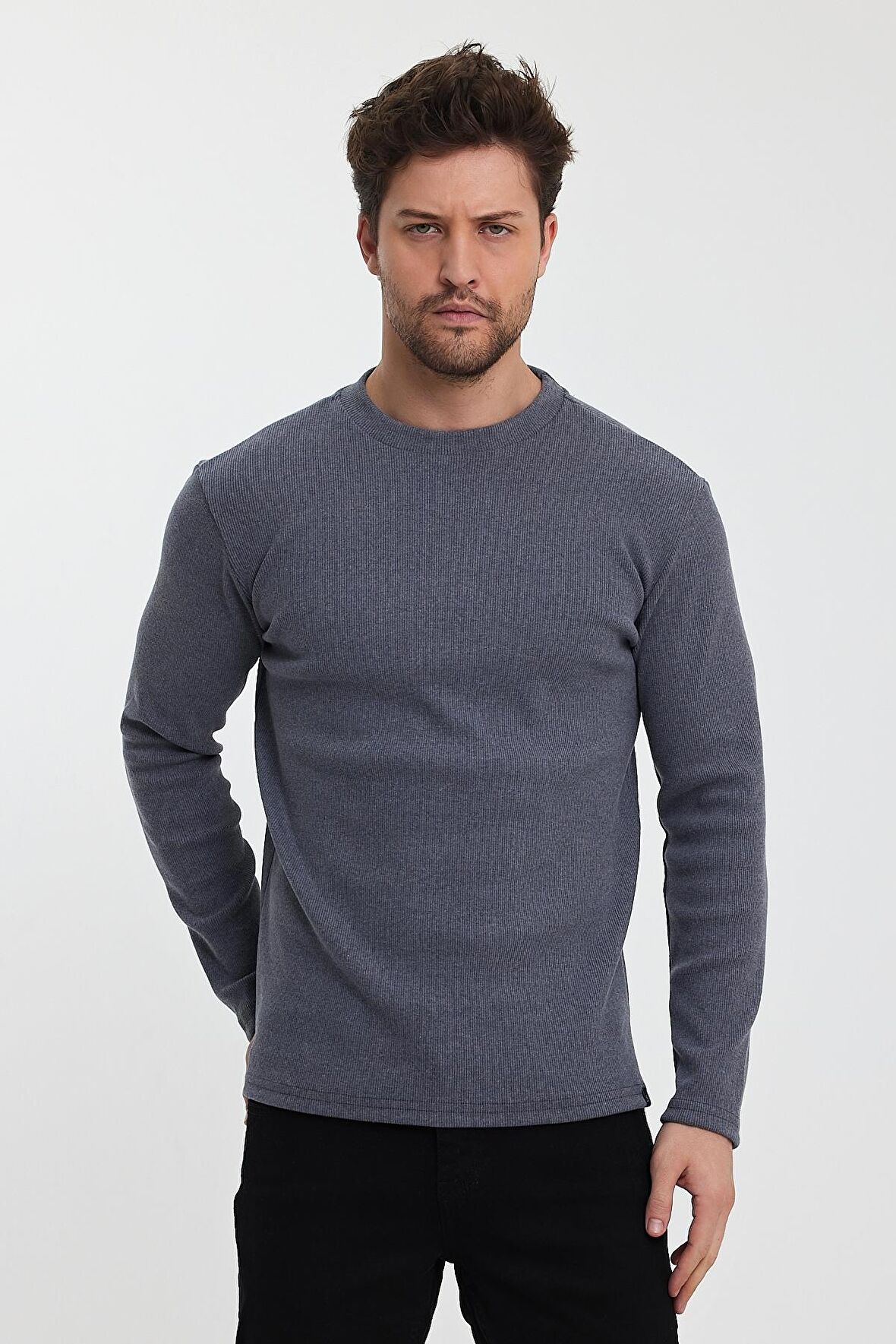 ALEXANDERGARDI BİSİKLET YAKA KAŞKORSE SWEATSHIRT(E23-73204)