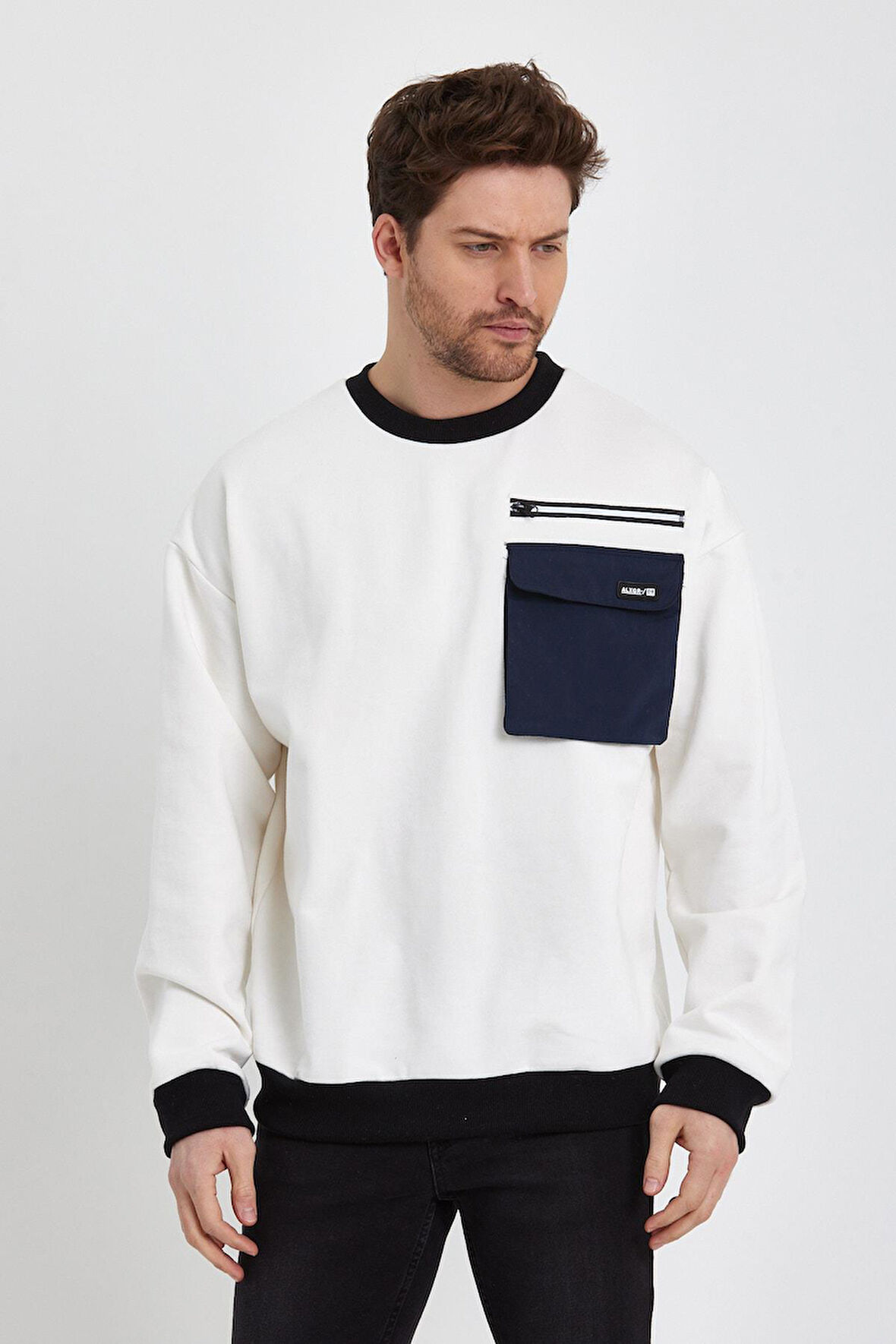 ALEXANDERGARDI CEP DETAYLI SWEATSHİRT(E23-75500)