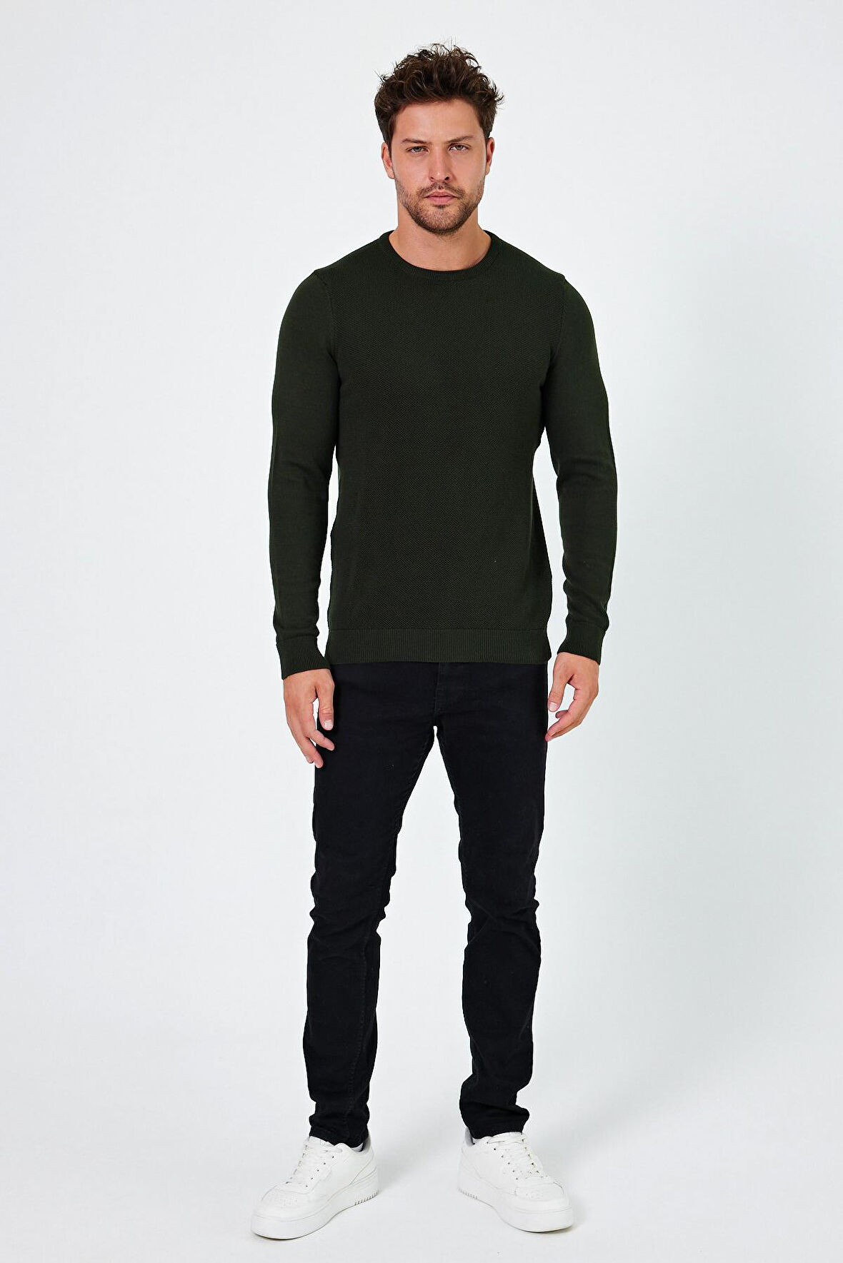 ALEXANDERGARDI BİSİKLET YAKA REGULAR FİT KAZAK (E24-EZE-03)