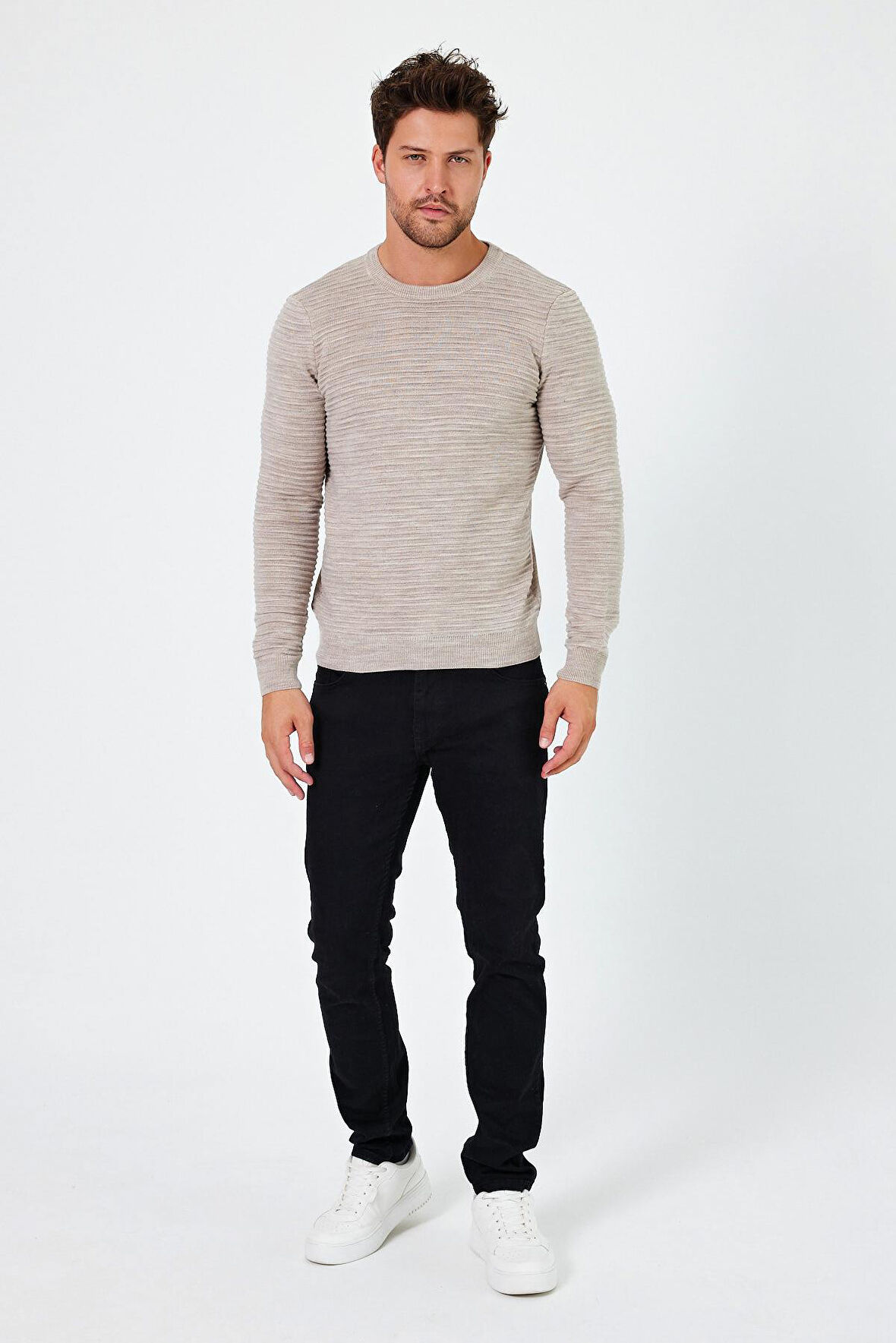 ALEXANDERGARDI BİSİKLET YAKA REGULAR FİT KAZAK (E24-EZE-17)