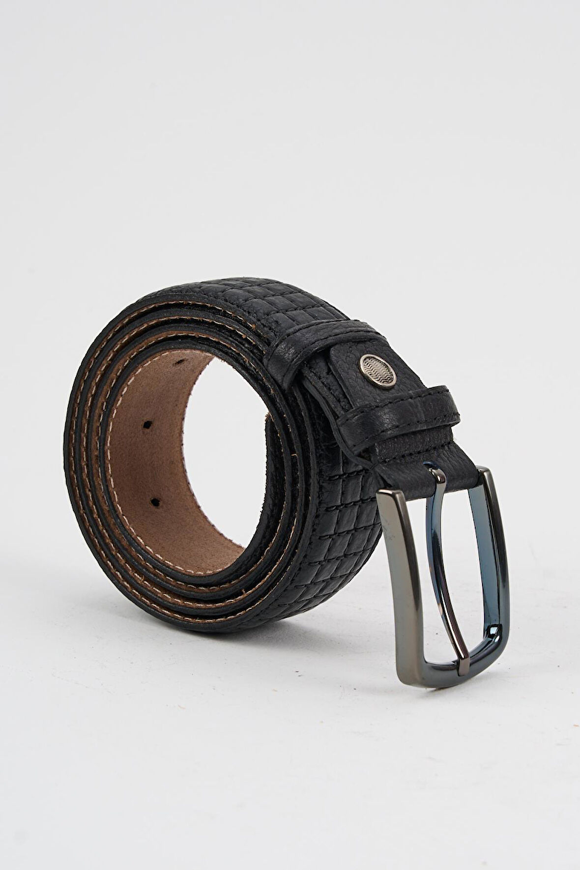 Alexandergardi Erkek Doku Detaylı Desenli Hakiki Deri Kemer (E24-KEMER-18)