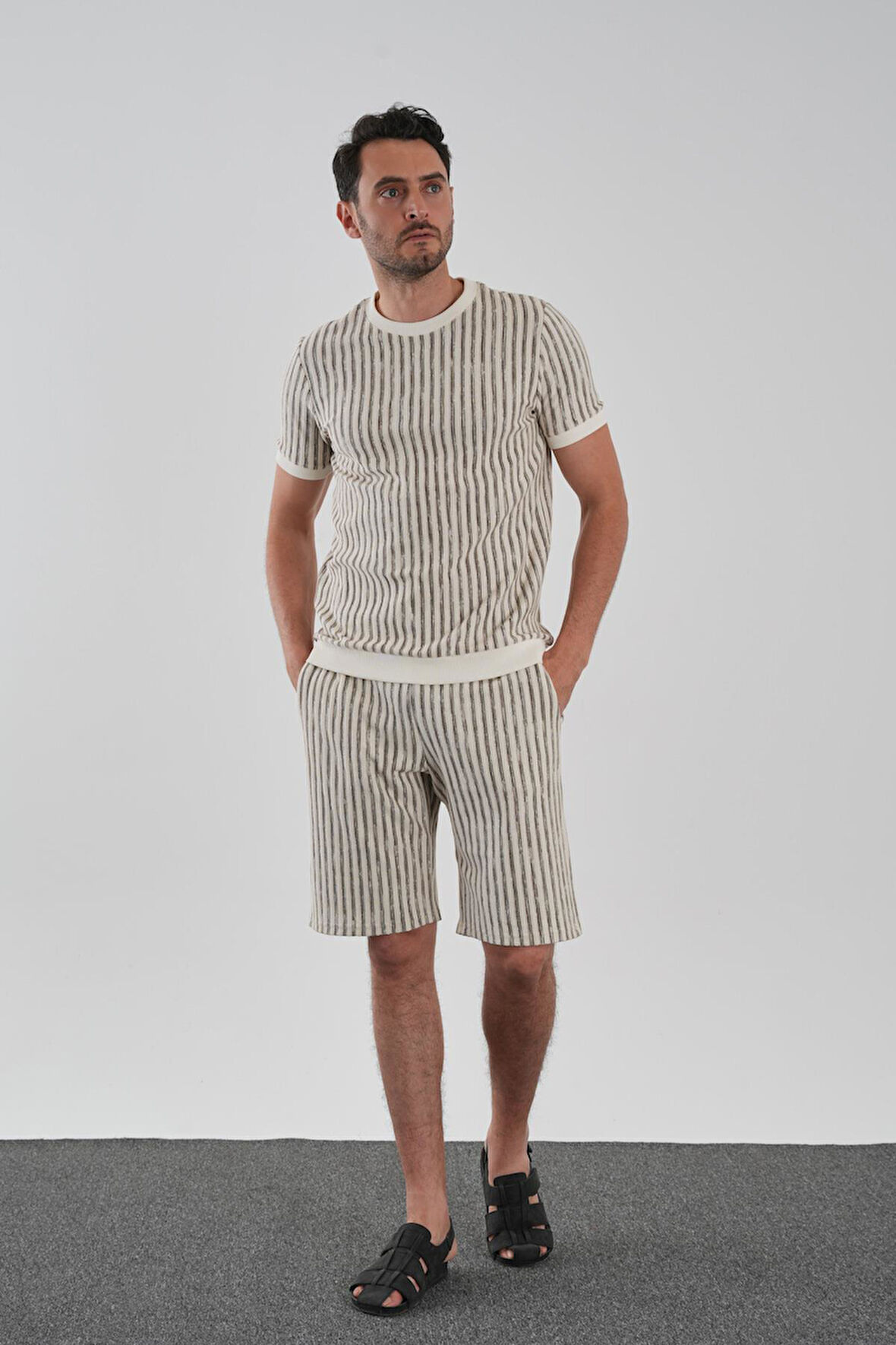 ALEXANDERGARDI Çizgili Triko Takım