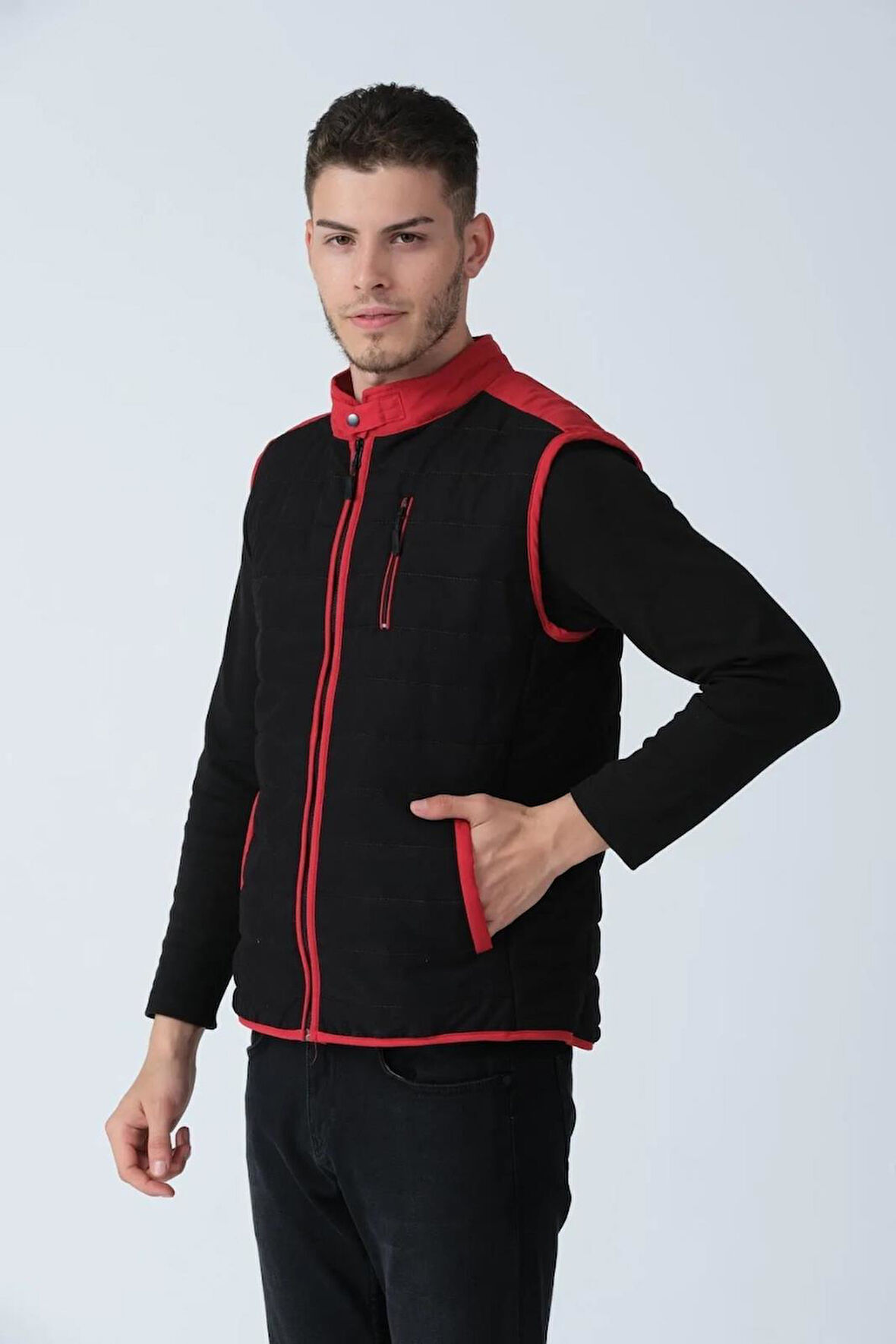 ALEXANDERGARDI Renk Detaylı Yelek (E25-605YELEK)