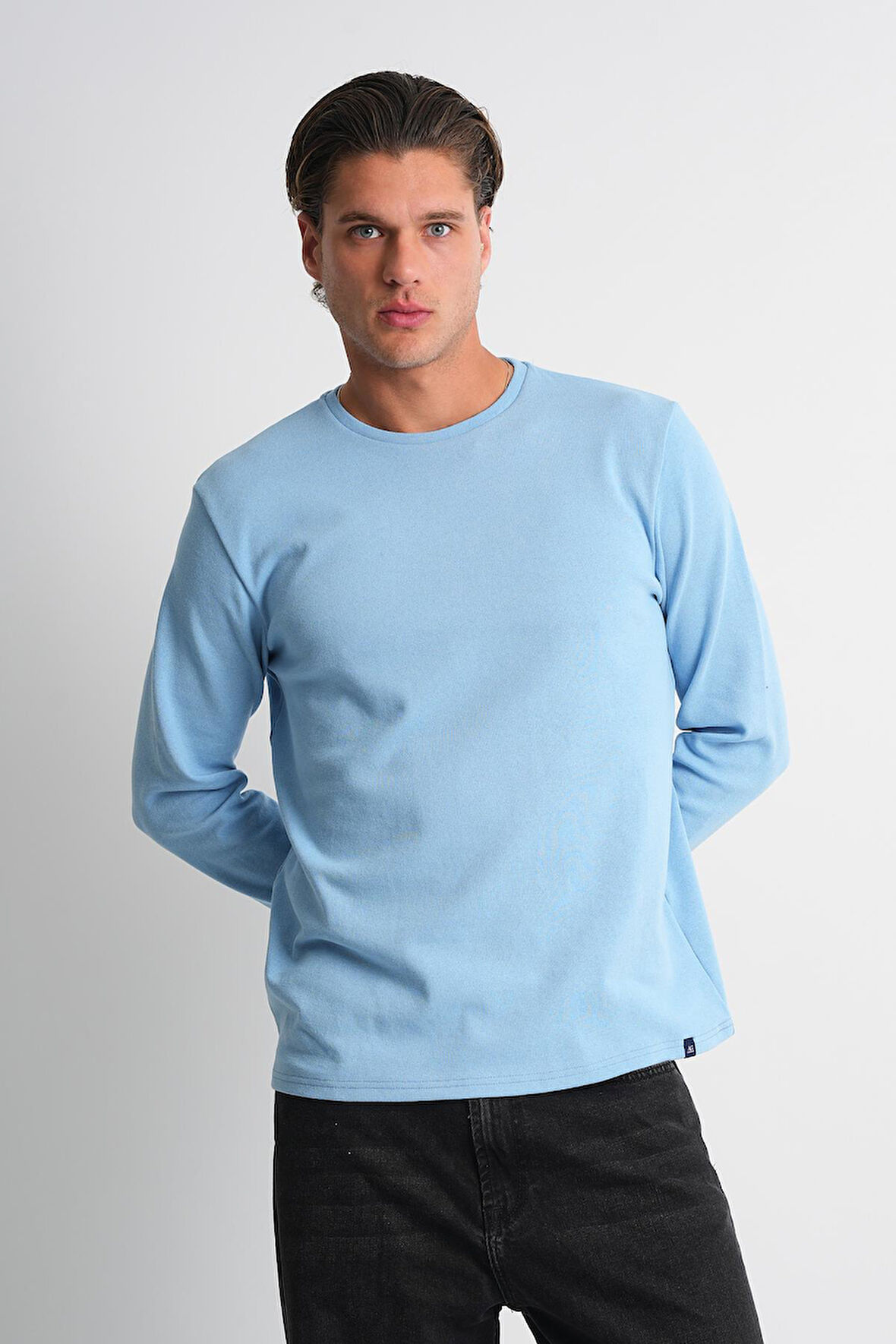 ALEXANDERGARDI Uzun Kollu Bisiklet Yaka Basic Sweatshirt