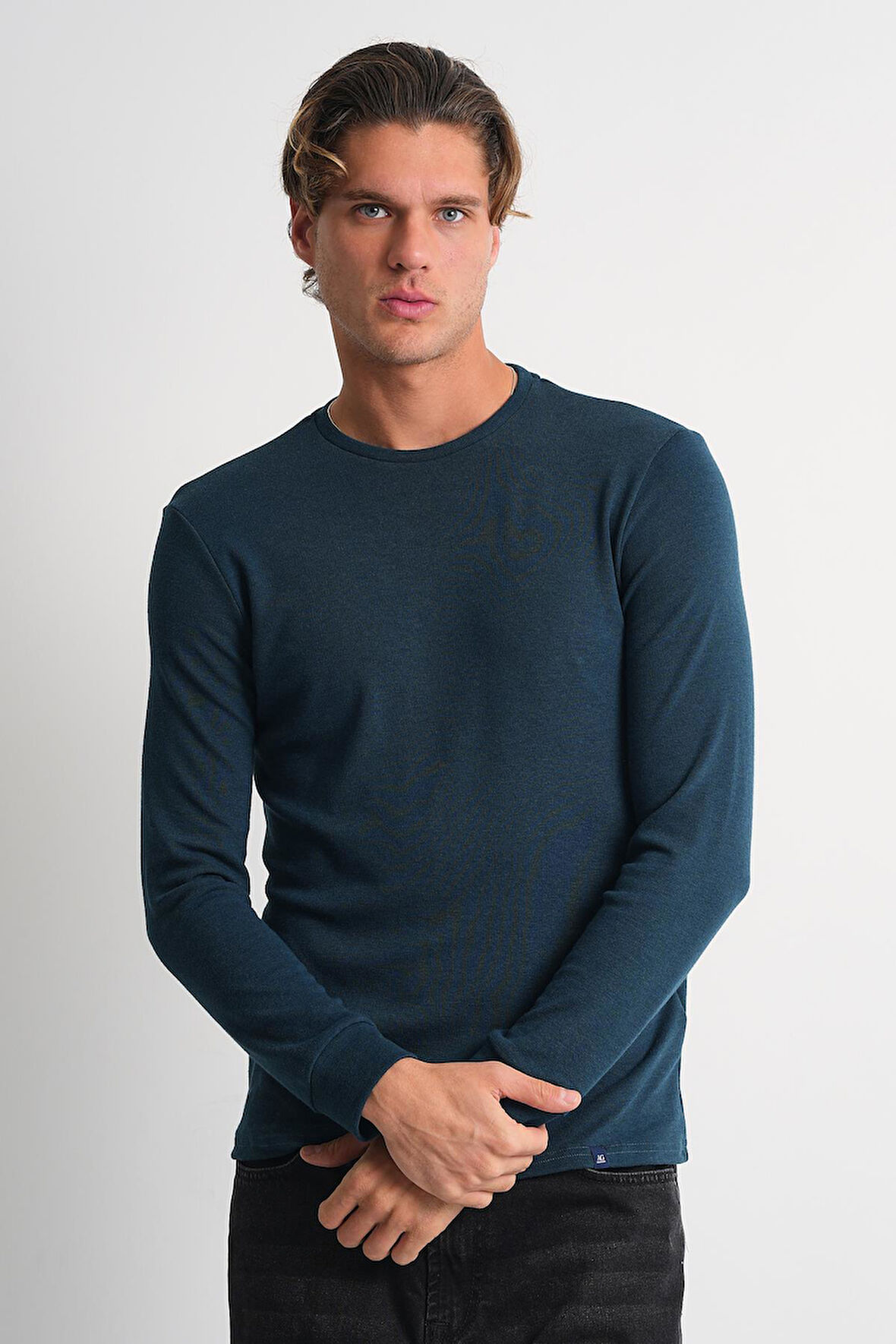 ALEXANDERGARDI Uzun Kollu Bisiklet Yaka Basic Sweatshirt