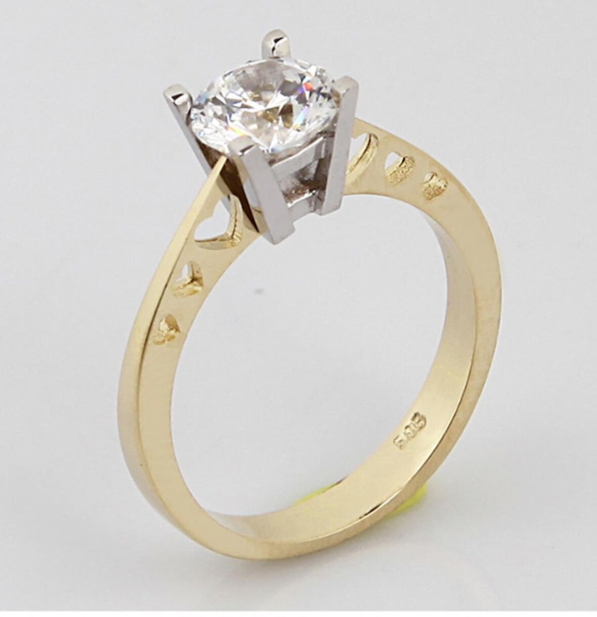 14 Ayar Altın Tektaş Yüzük E304