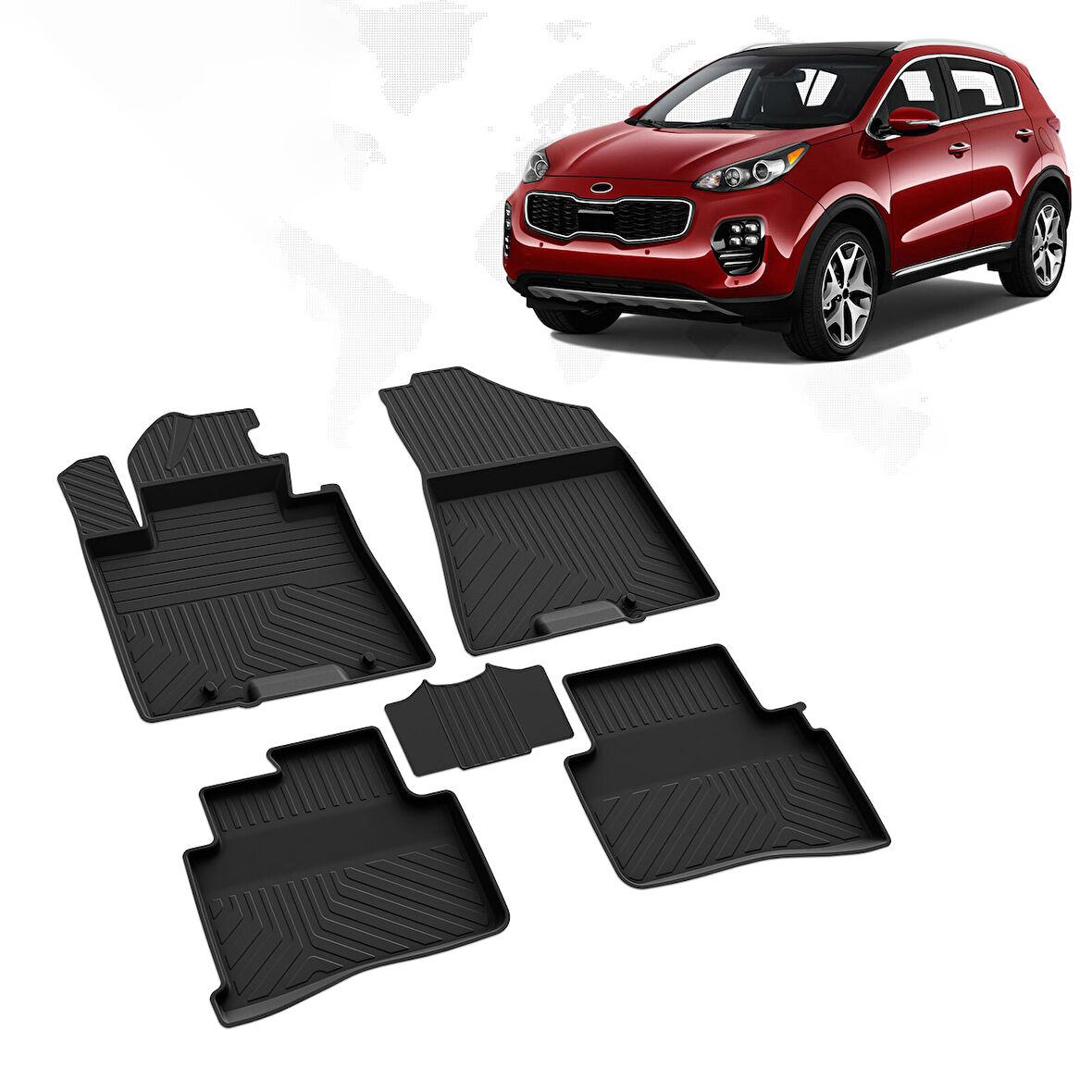 Kia Sportage 4D Havuzlu Paspas 2016-2021 A+Kalite
