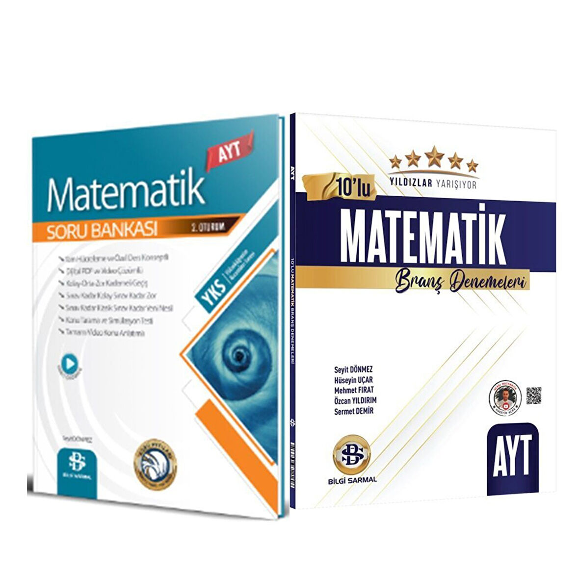 Bilgi Sarmal AYT Matematik Soru Bankası ve Yıldızlar Yarışıyor 10 lu Deneme Seti 2 Kitap