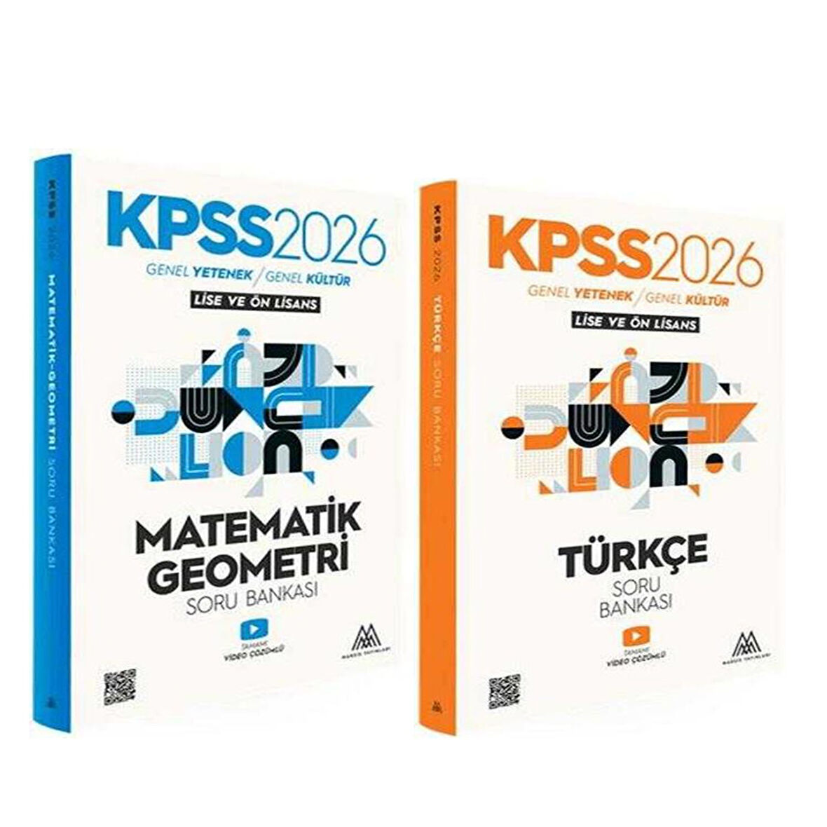 Marsis Yayınları 2026 KPSS Türkçe ve Matematik Soru Bankası Seti 2 Kitap