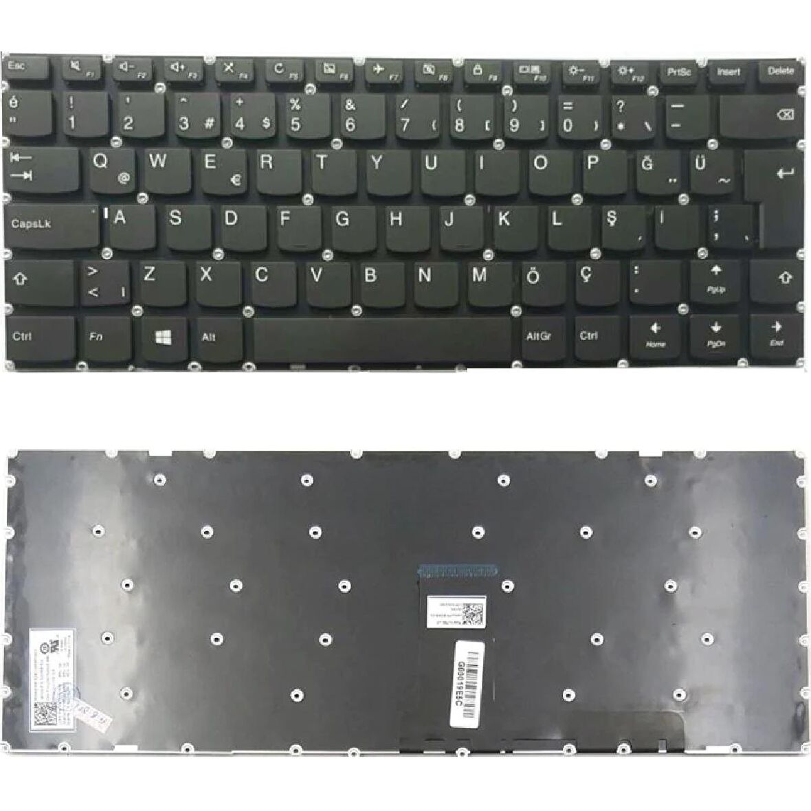 Lenovo V110-14IAP, 80TF Uyumlu Klavye Tuş Takımı Tuş Seti Siyah TR