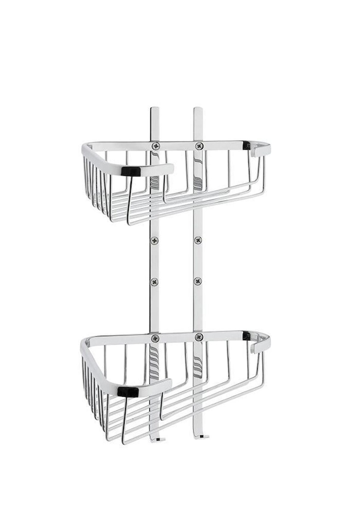 Vitra Base 300 Süngerlik (İkili Köşe Raf) Krom A44163