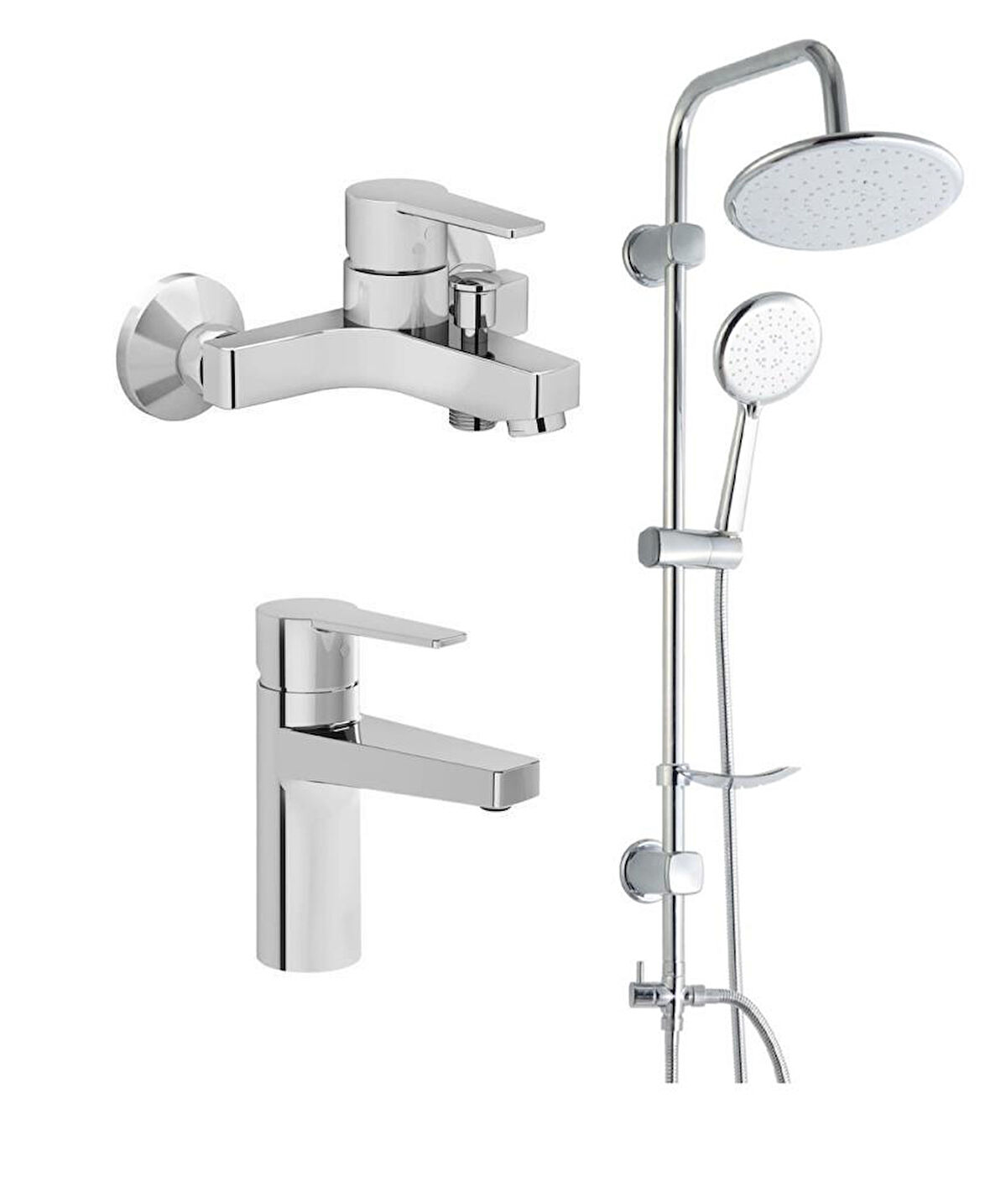Artema Nora S Banyo Bataryası + Lavabo Bataryası + Duxxa Bolero Tepe Duş Seti