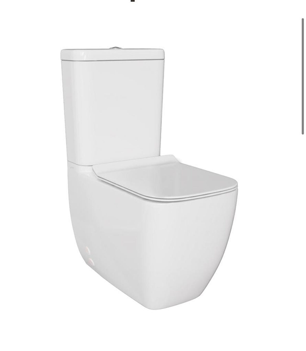 S25 SQUARE DUVARA SIFIR KANALSIZ KLOZET+REZERVUAR+İÇ TAKIM+KLOZET KAPAĞI SET  