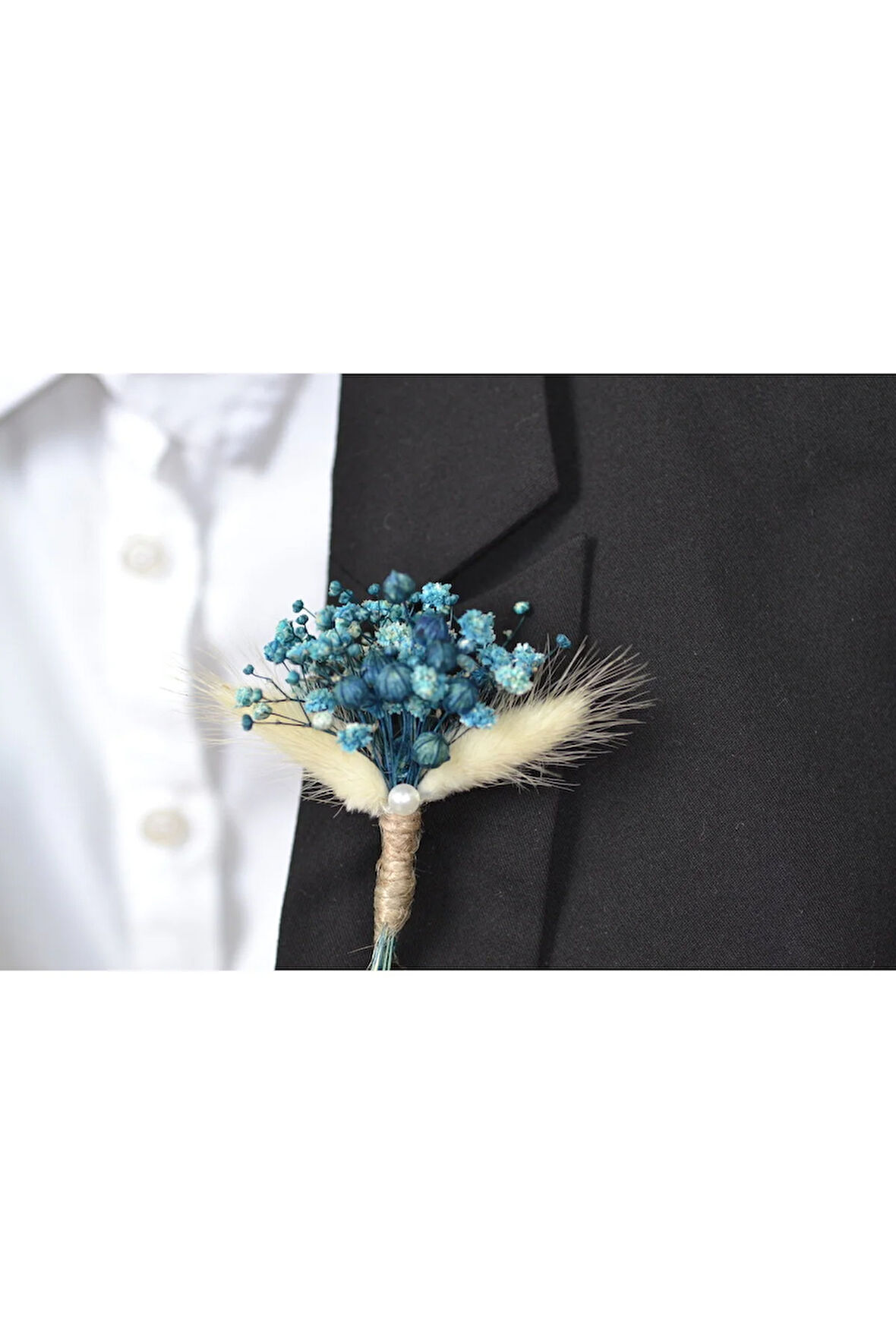 Damat Yaka Çiçeği - Sağdıç Yaka Çiçeği Mavi