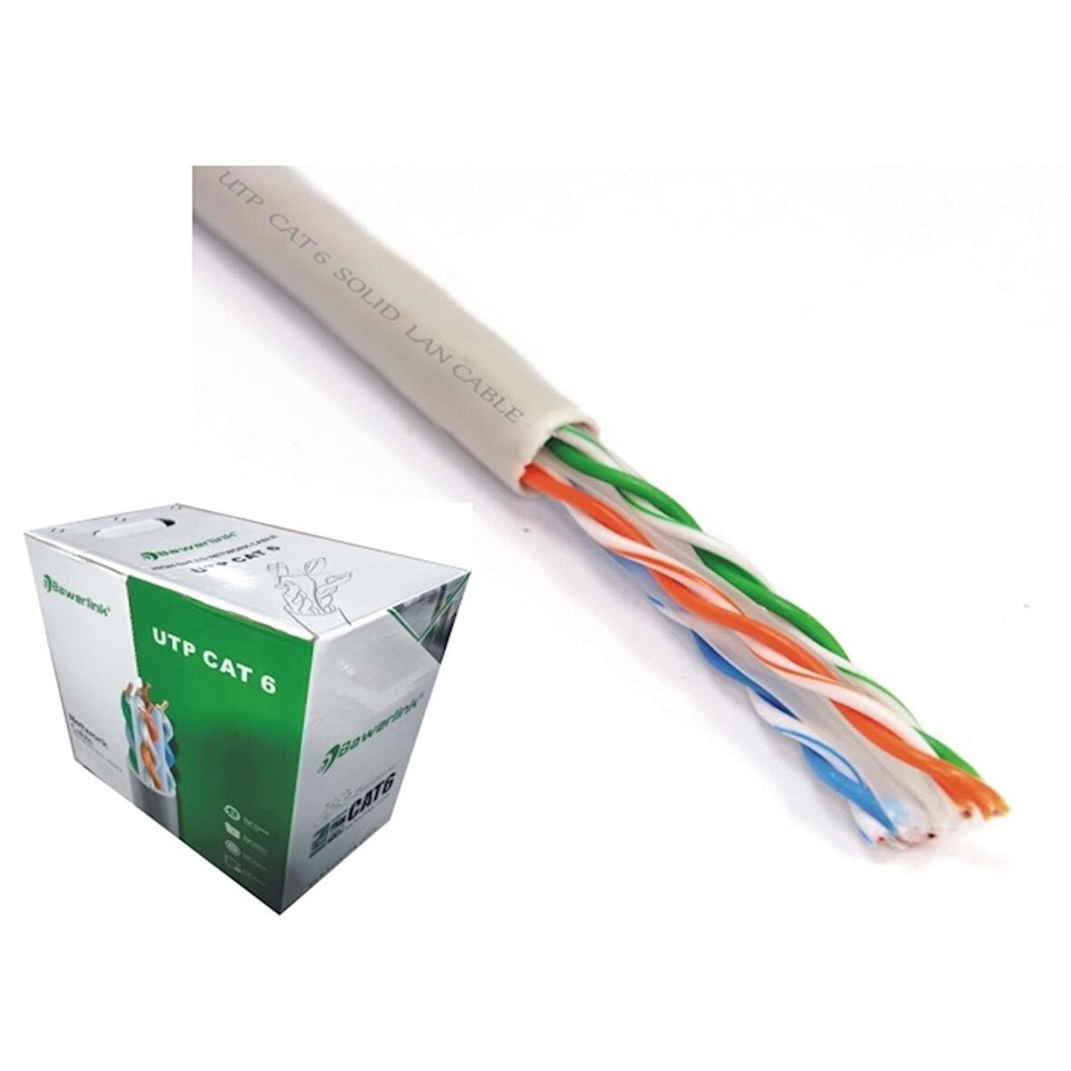 Bawerlink BW-CAT608 305m Gri Utp CAT6 Kablo