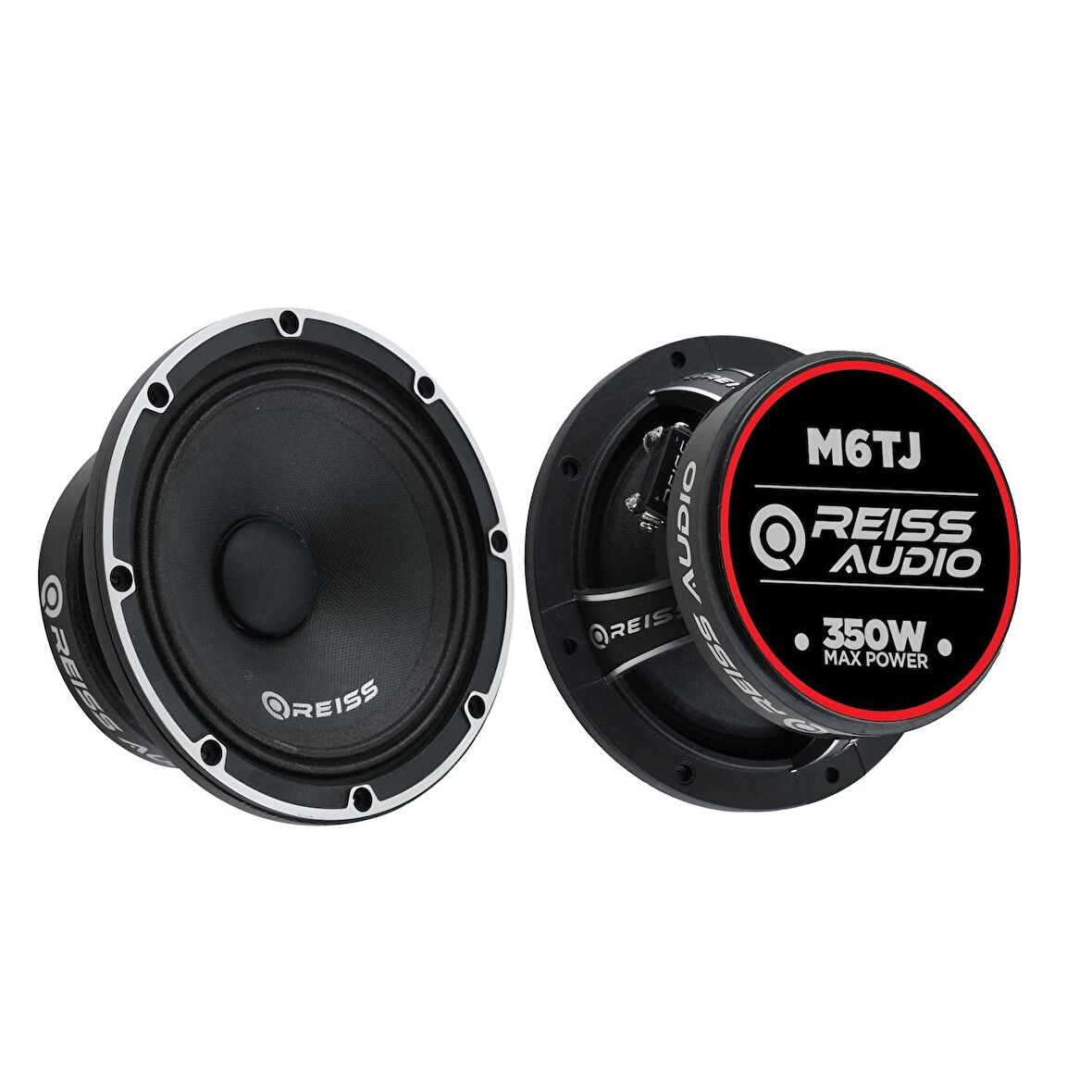 Reiss Audio Rs-M6TJ Çifti 700wat-300w Rms Metal Kapaklı 16 cm Oto Midrange Hoparlör